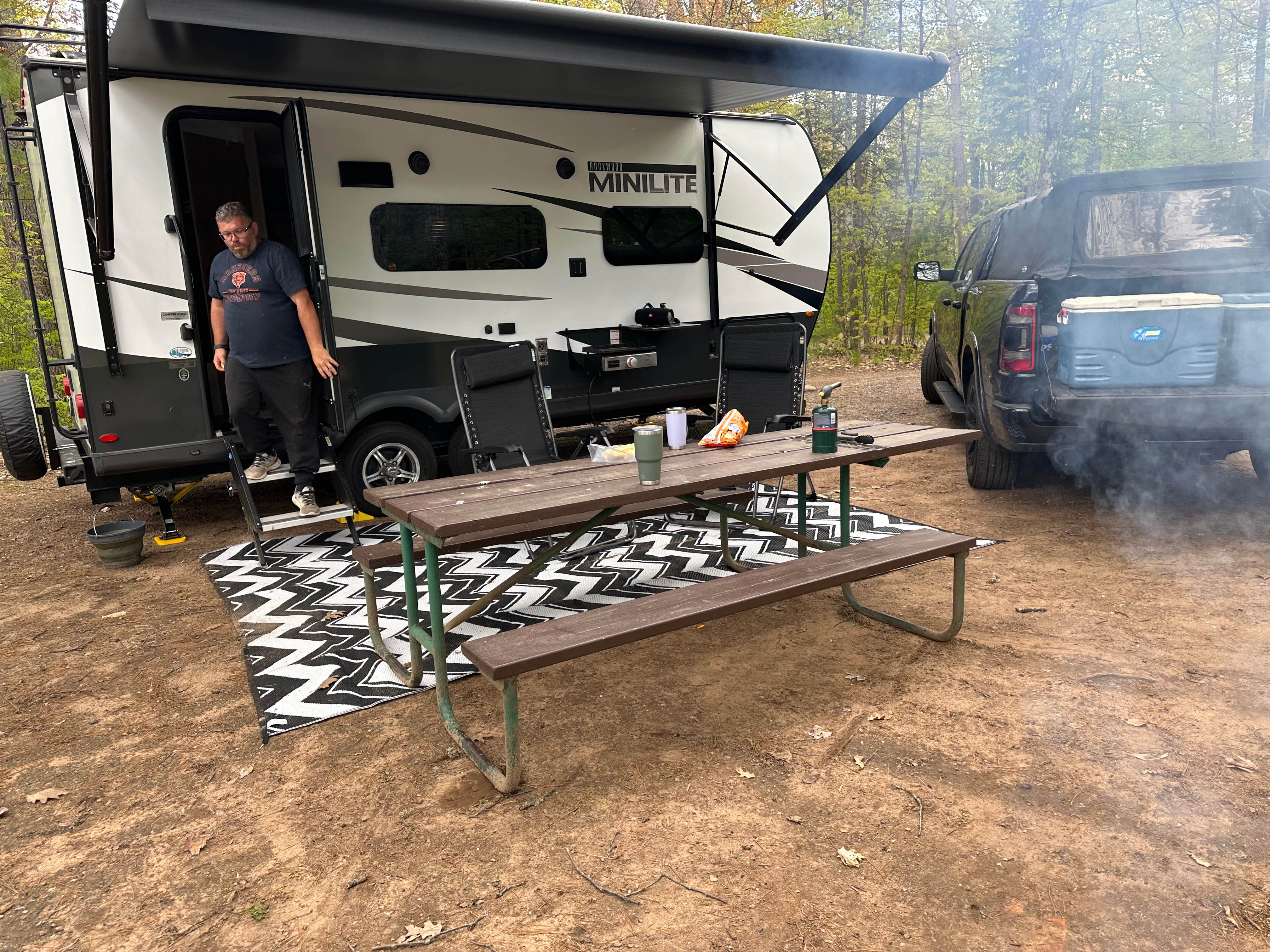 Abby W.'s photo of rv camping at Crystal Lake Campground near Oregon, WI