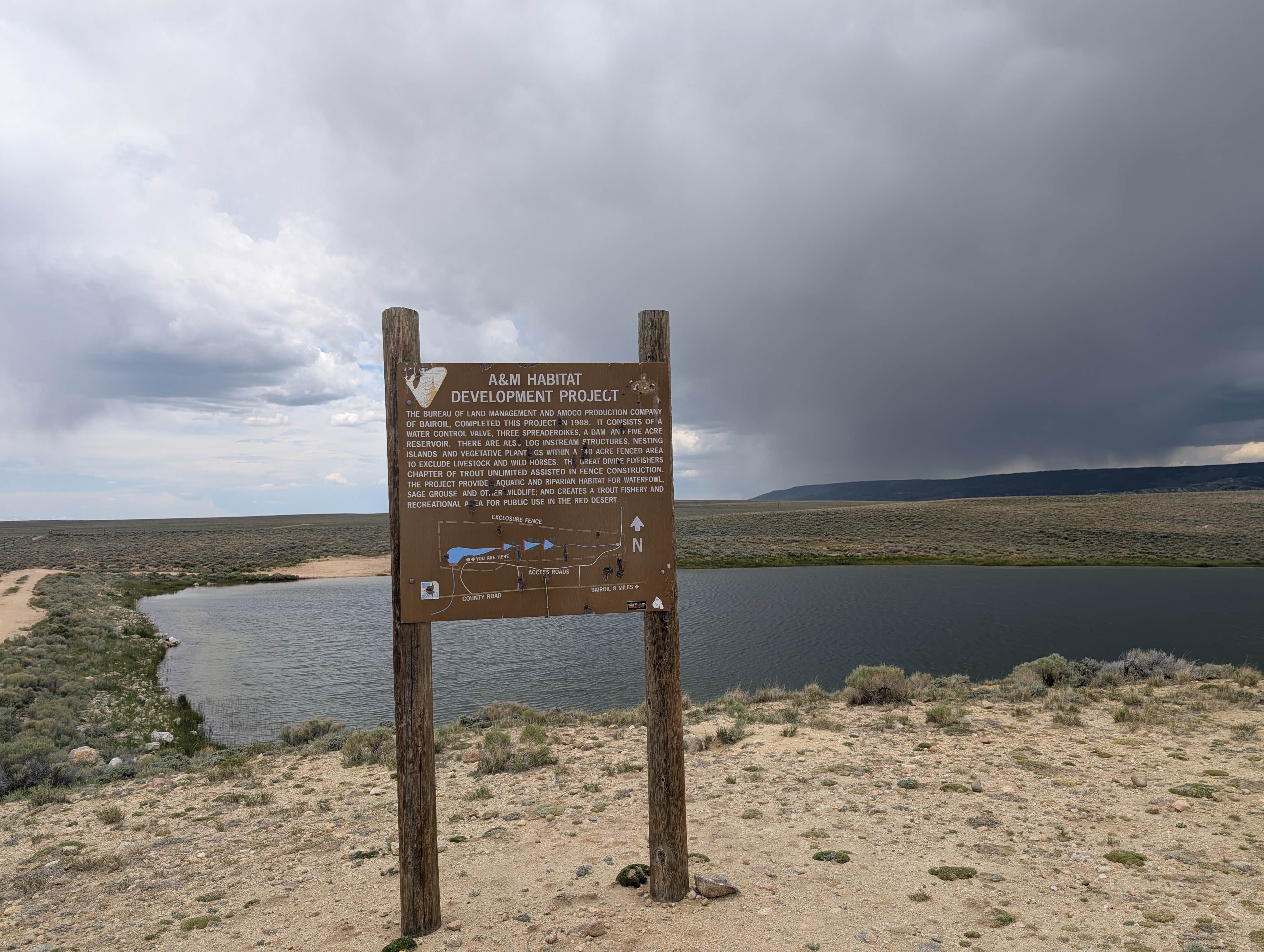 Camper-submitted photo at Dam Camp near Jeffrey City, WY