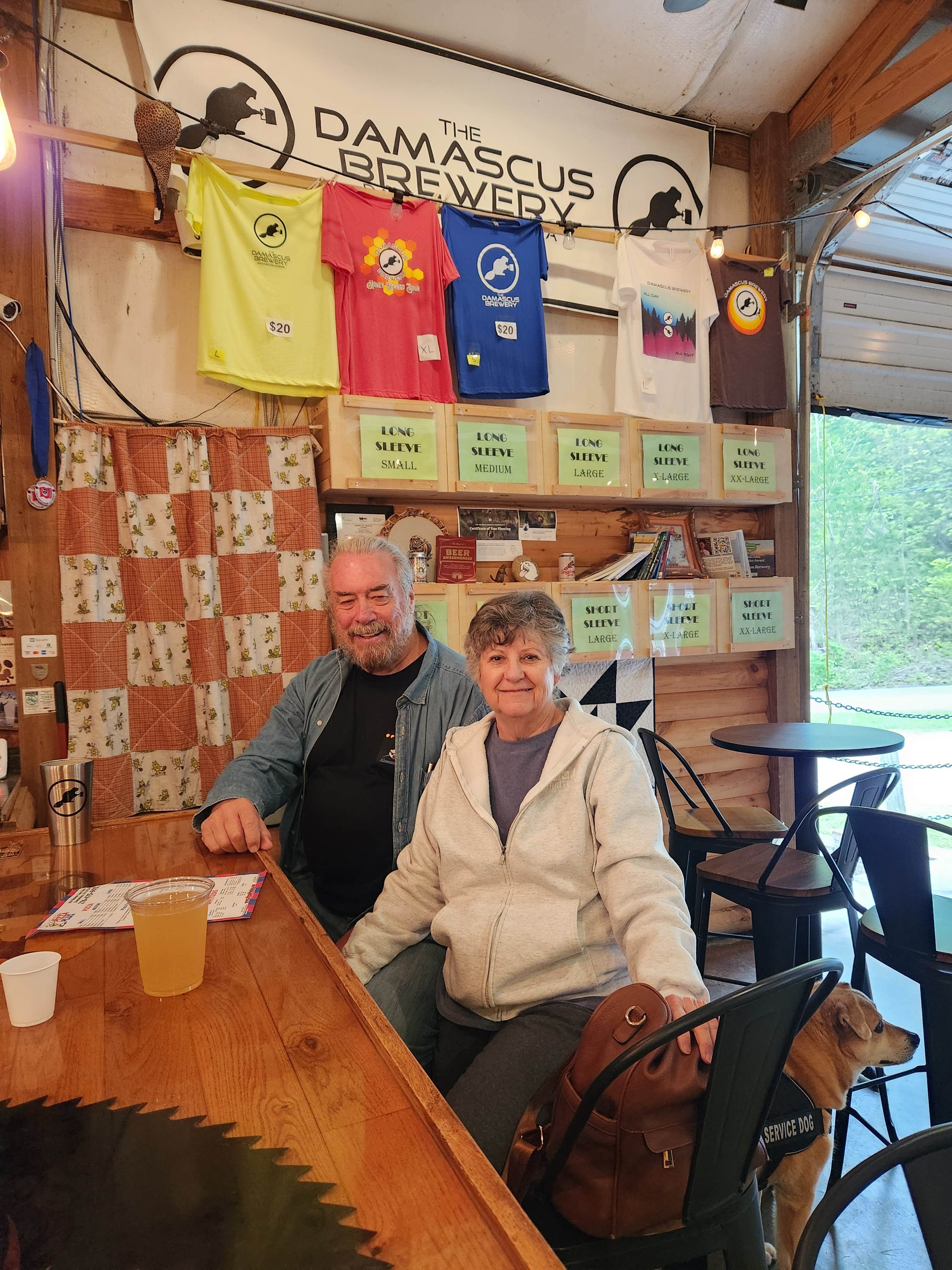 Bruce&Linda A.'s photo of camping with pets at Damascus Brewery near Troutdale, VA