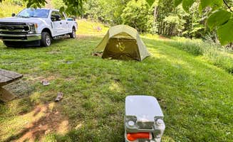Raul G.'s photo of tent camping at Dark Ridge HideOut (Adults Only) near Milligan College, TN