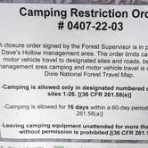 Review photo of Dave’s Hollow Designated Dispersed Camping by Greg L., October 3, 2024