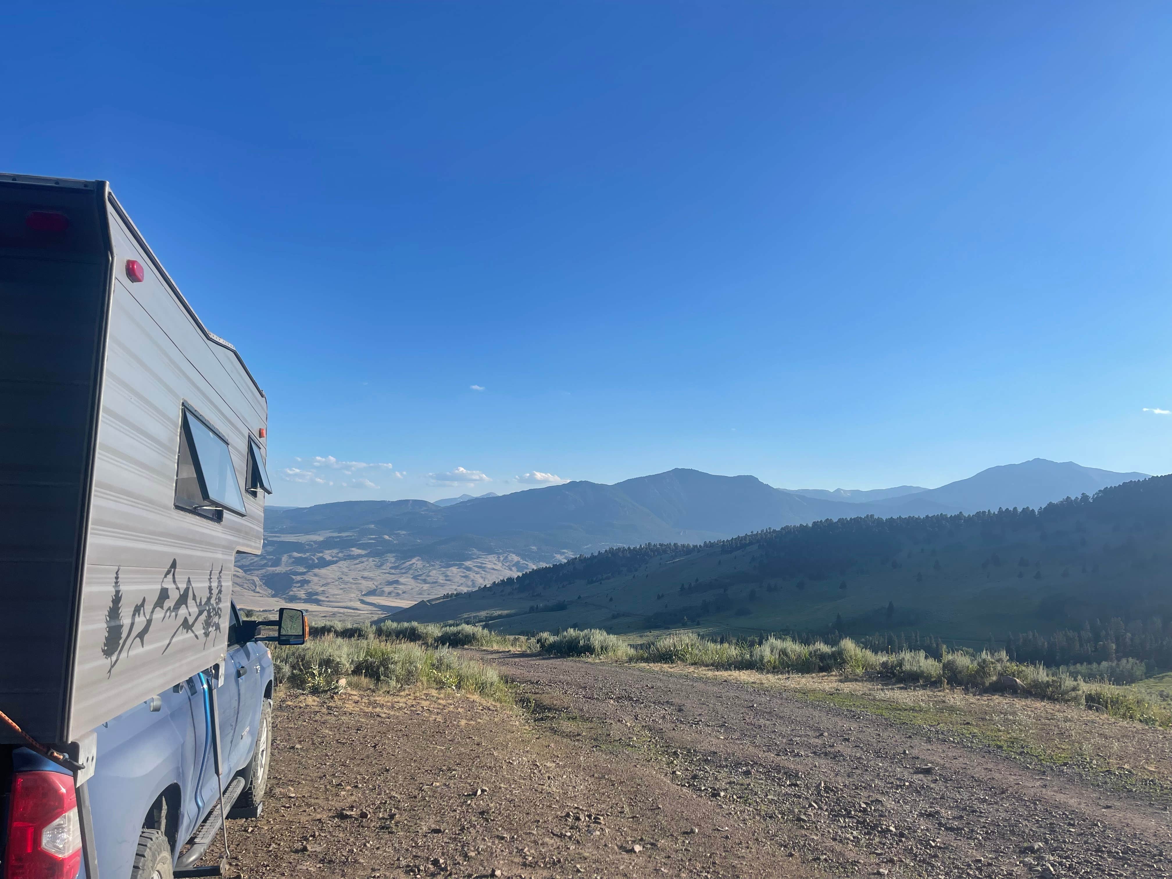 Camper-submitted photo at Davis Creek Camp on Road 3243 near Gardiner, MT