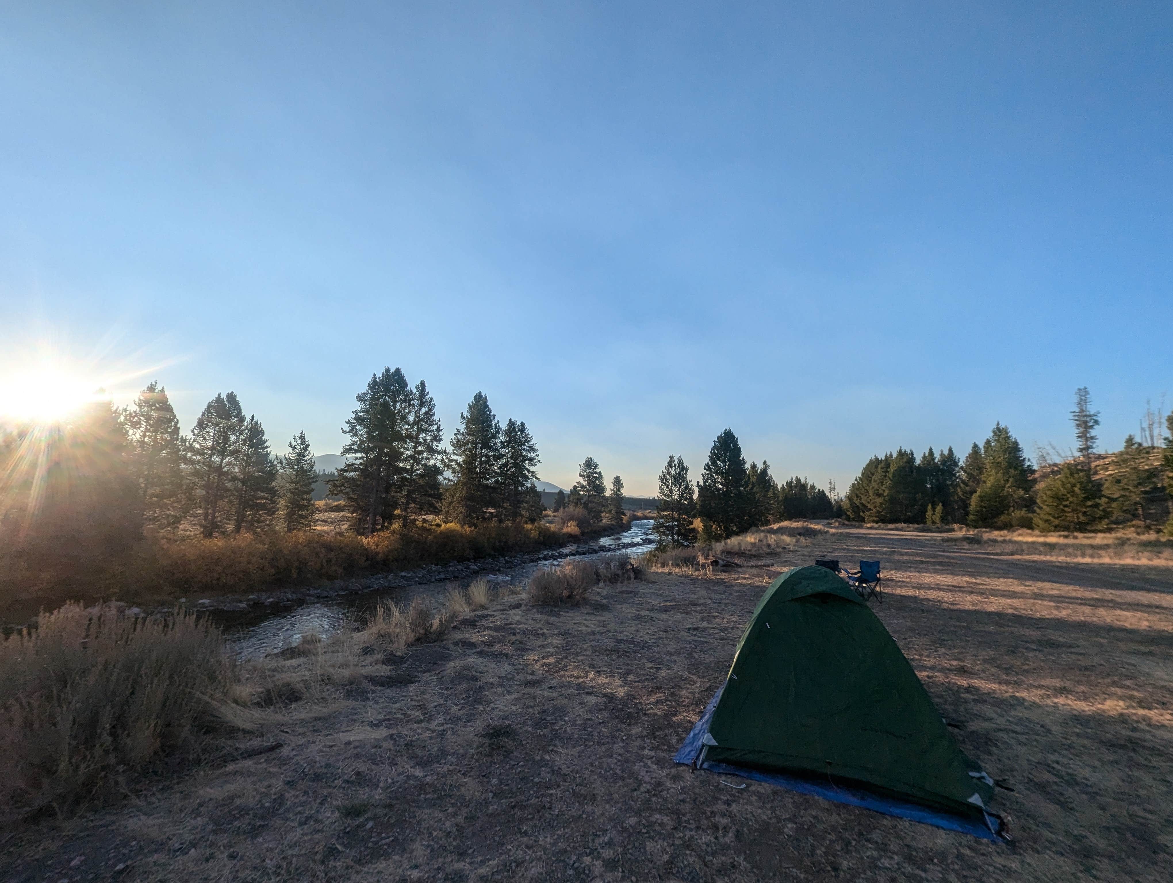 brandon W.'s photo of a dispersed camping area at Decker Flats Dispersed near Sun Valley, ID