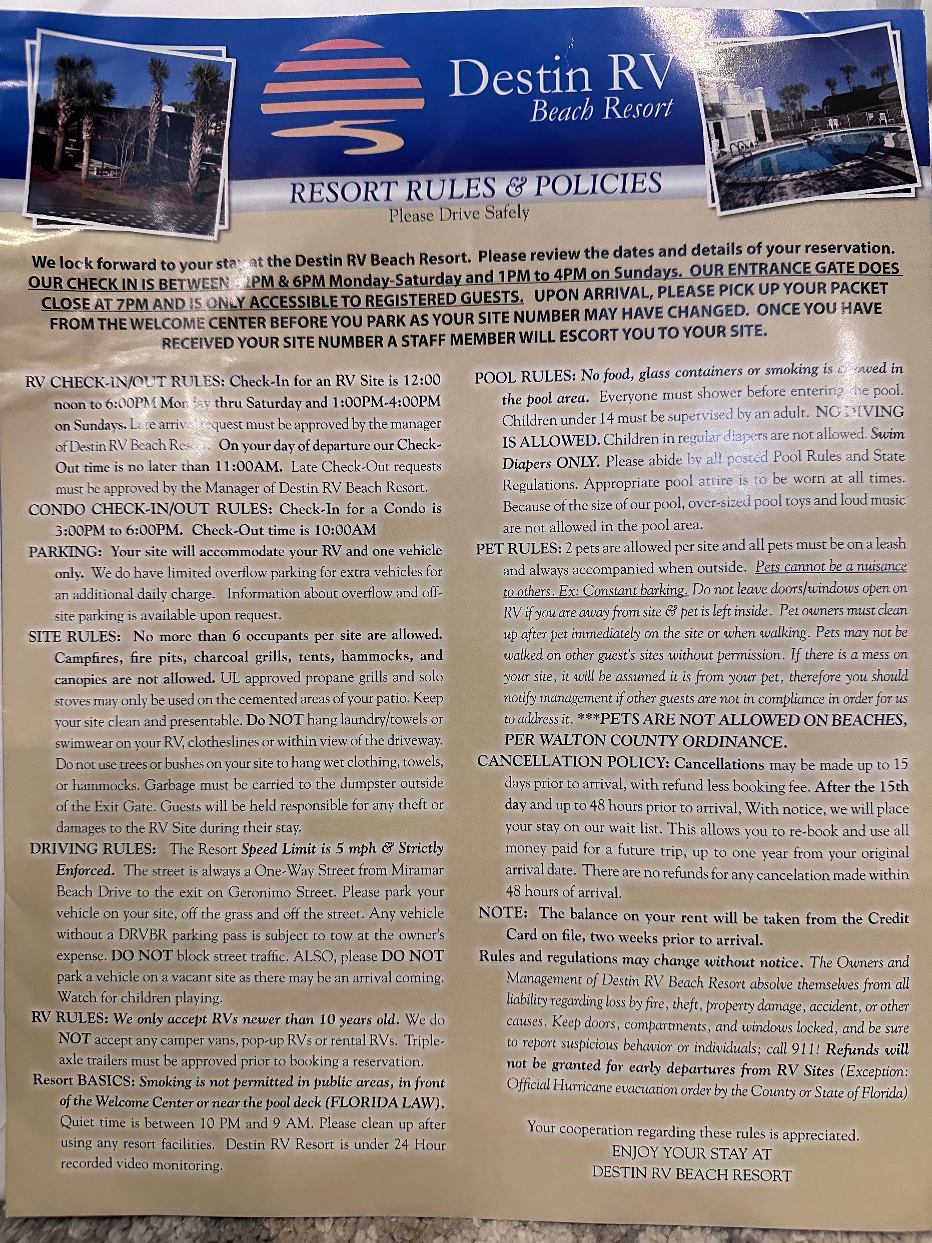 Camper-submitted photo at Destin RV Beach Resort near Niceville, FL