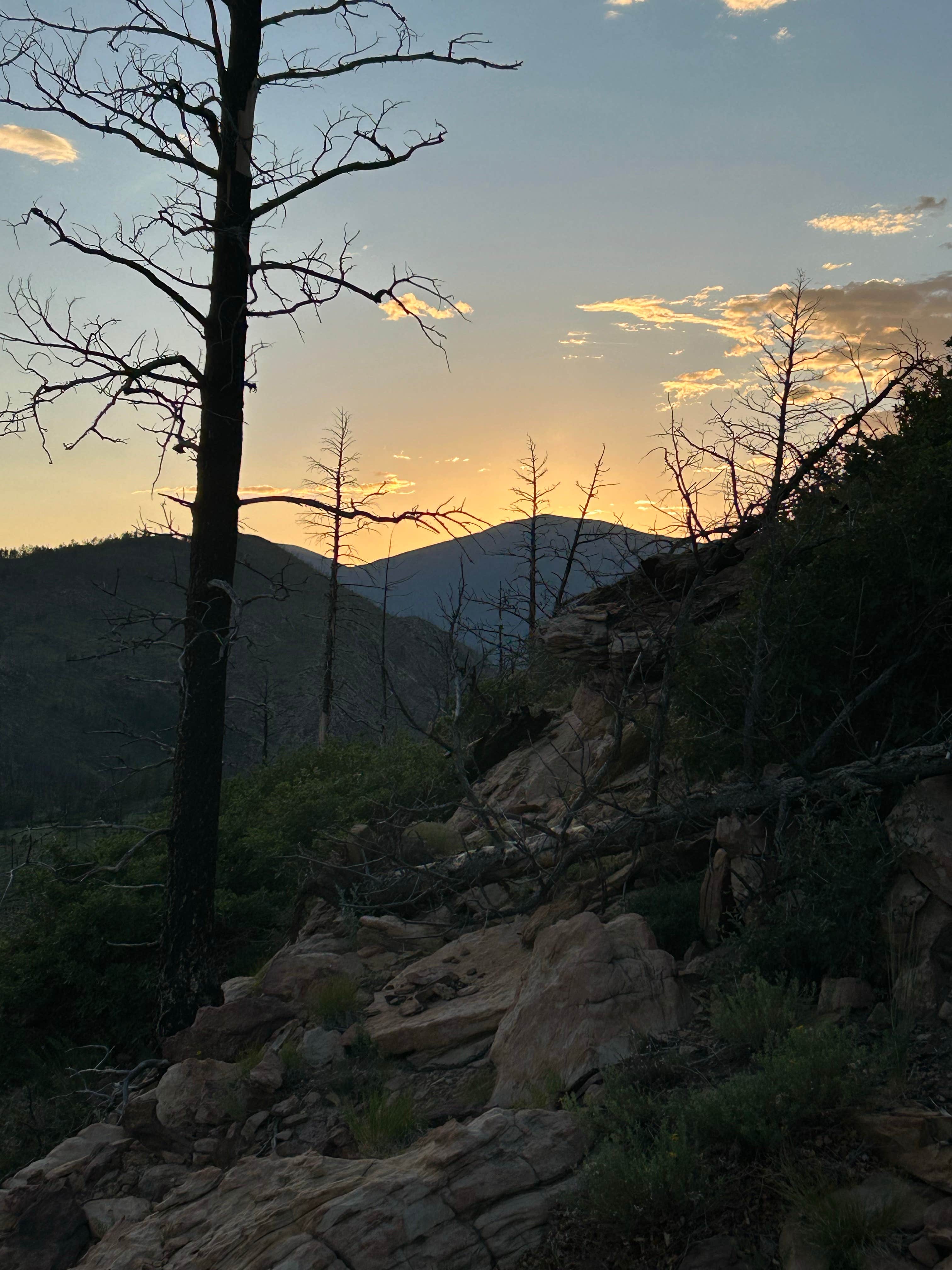 Camping near Springer Lake: Devils Wash Basin, Ute Park, New Mexico