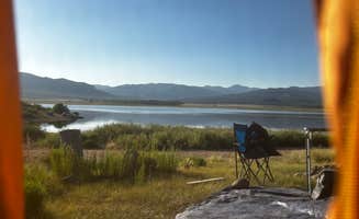 Linnell B.'s photo of camping with pets at Home Mountain Reservoir SWA - Dispersed Campsites near Blanca, CO