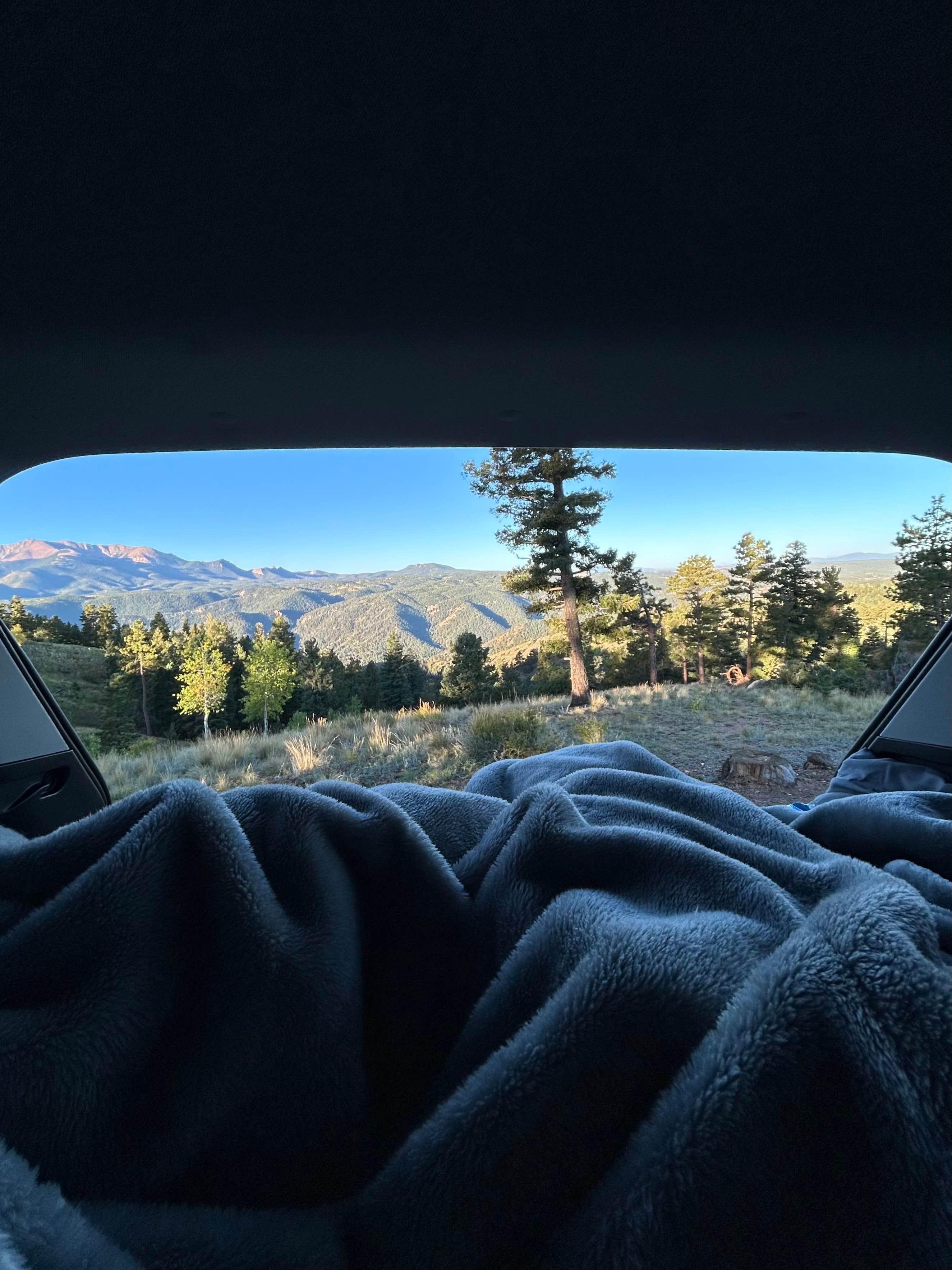Victoria P.'s photo of a dispersed camping area at Rampart Range Road - Dispersed Camping near Lake George, CO