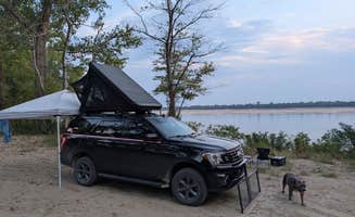 Pam H.'s photo of camping with pets at Donaldson Point Conservation Area Camping near Hickman, KY