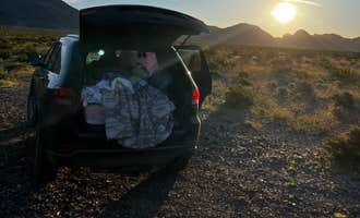Camping near Furnace Creek Campground — Death Valley National Park: Pinto Peak View Camp, Darwin, California