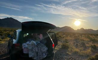 Ava T.'s photo of a dispersed camping area at Pinto Peak View Camp near Trona, CA