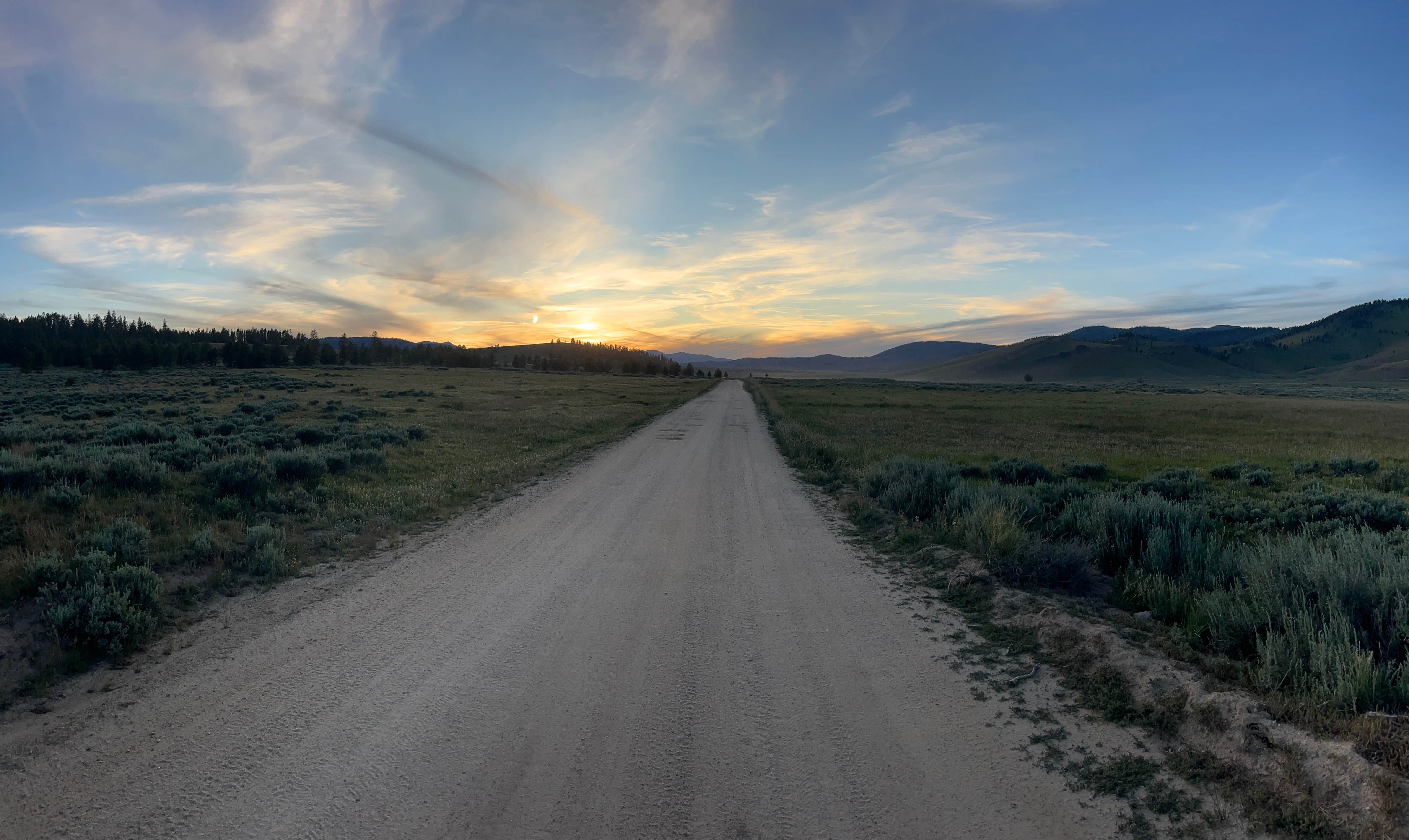 Maddie P.'s photo of a dispersed camping area at Nip and Tuck Rd - Dispersed Camping near Salmon-Challis National Forest