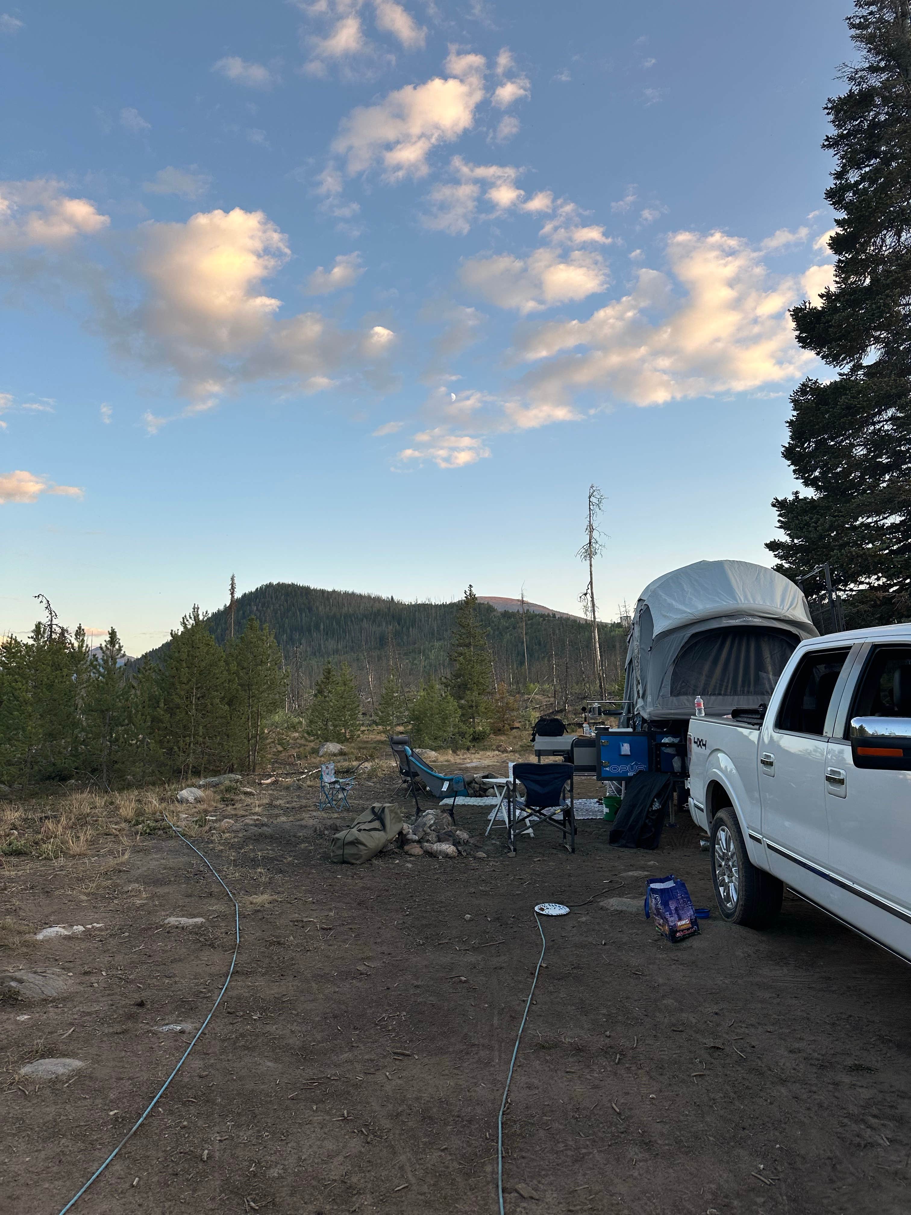 Molly J.'s photo of a dispersed camping area at Ute Pass Dispersed Camping near Heeney, CO