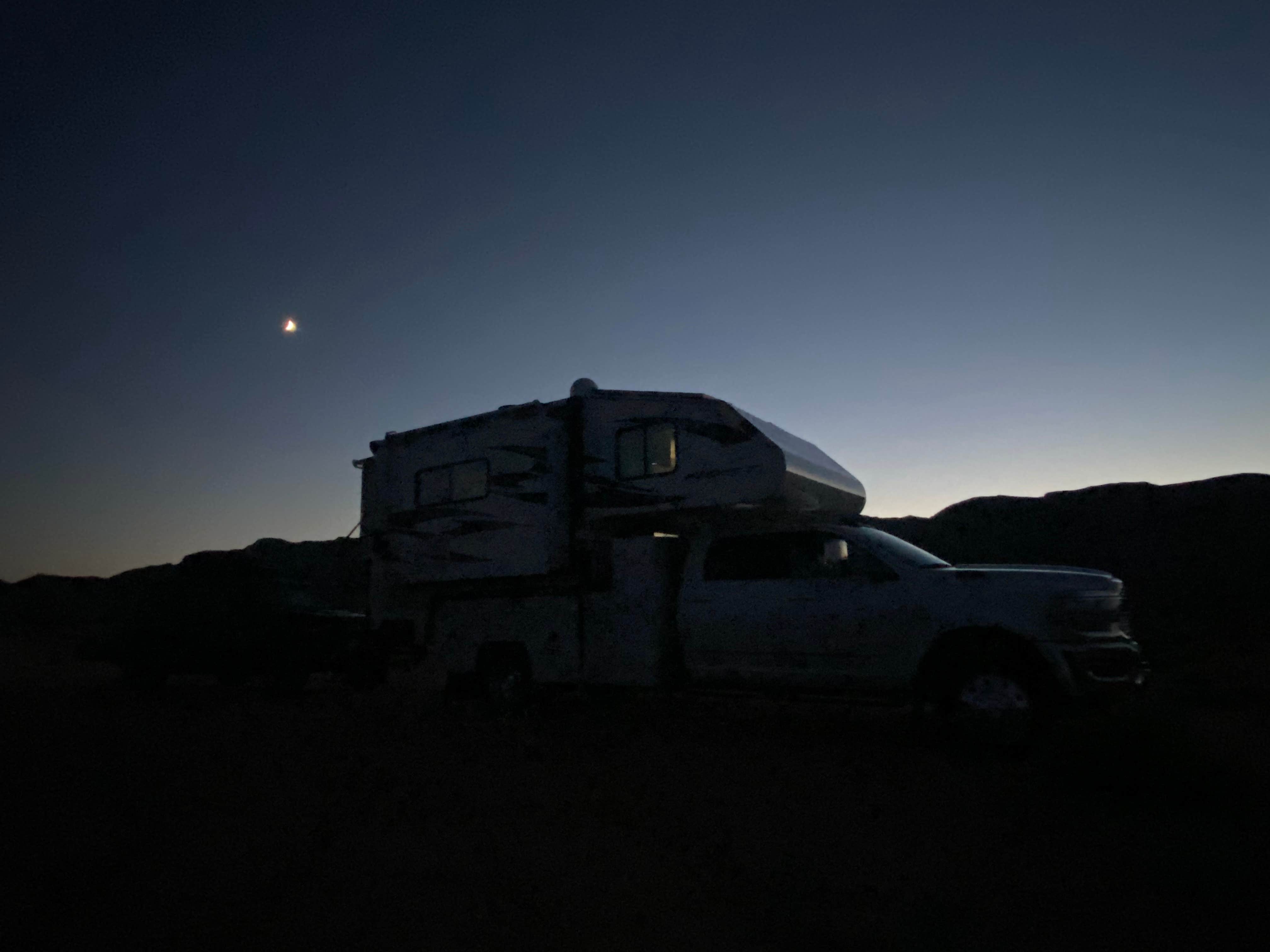 Amy B.'s photo of rv camping at Dispersed-jean/roach Dry Lakes near Cima, CA