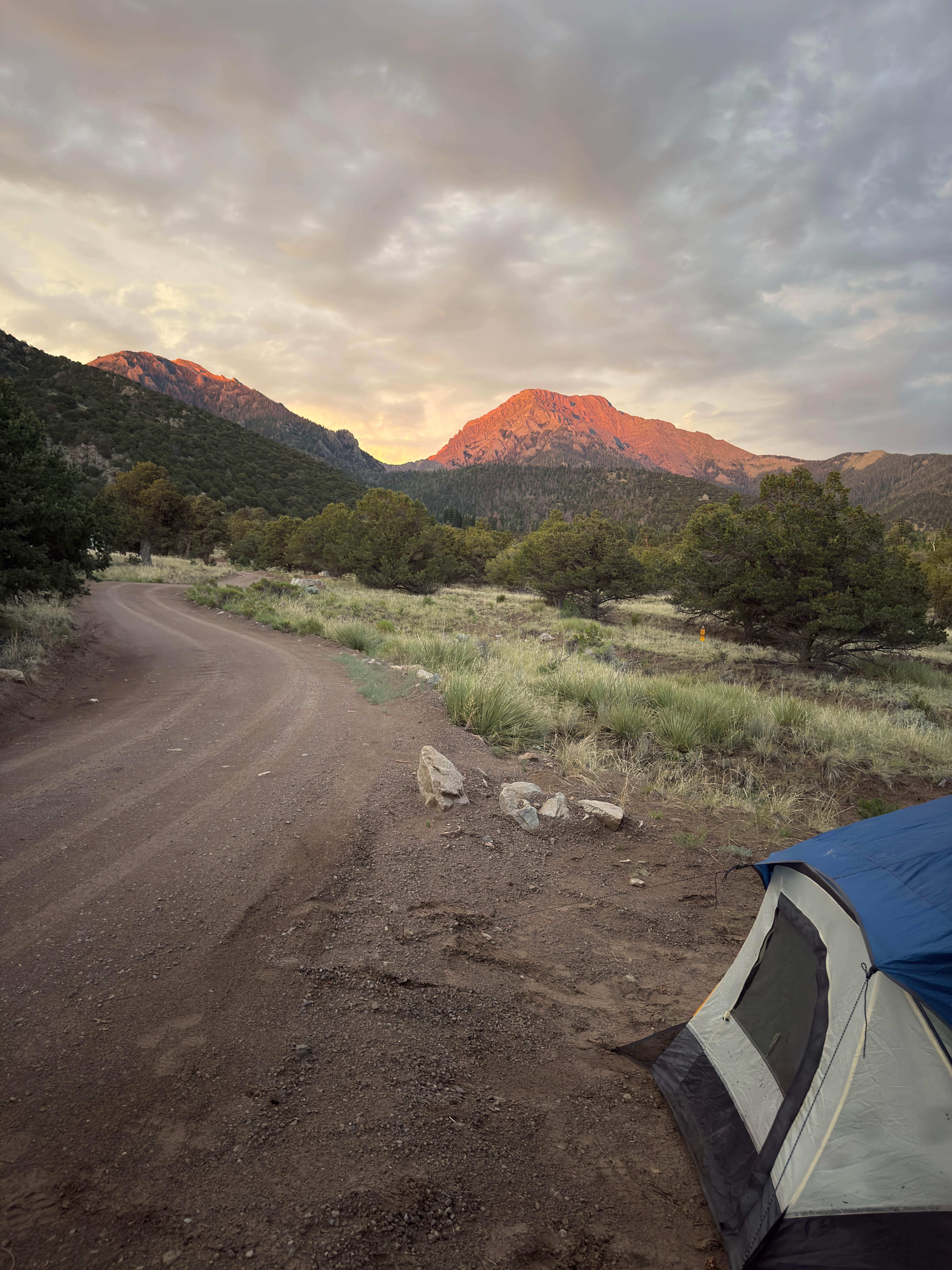Cooper P.'s photo of tent camping at Dispersed Sand Area 1 near Mosca, CO