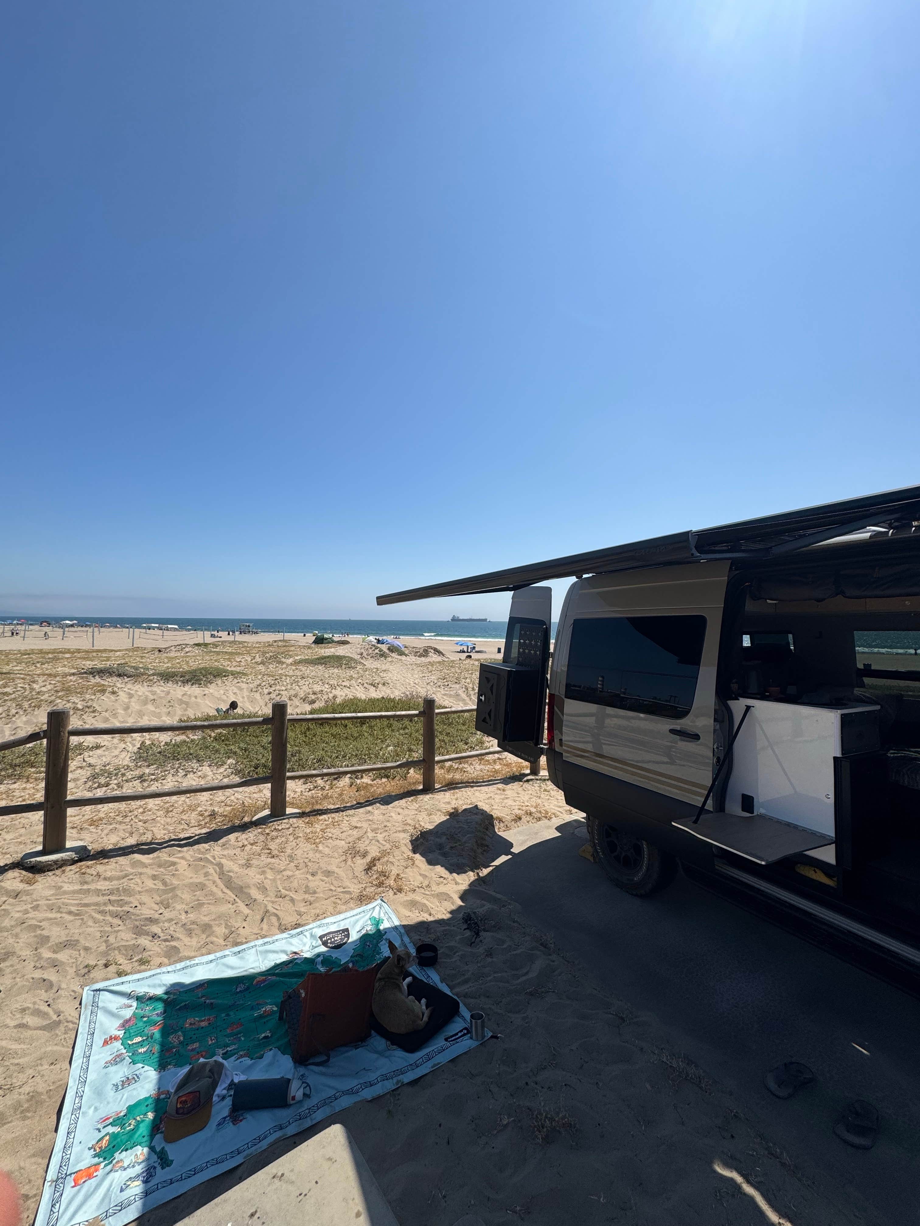 PJ M.'s photo of rv camping at Dockweiler Beach RV Park near Sunset Beach, CA