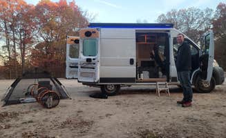 Taylor P.'s photo of camping with pets at Dorr-Run Red Oak Trailhead near New Lexington, OH