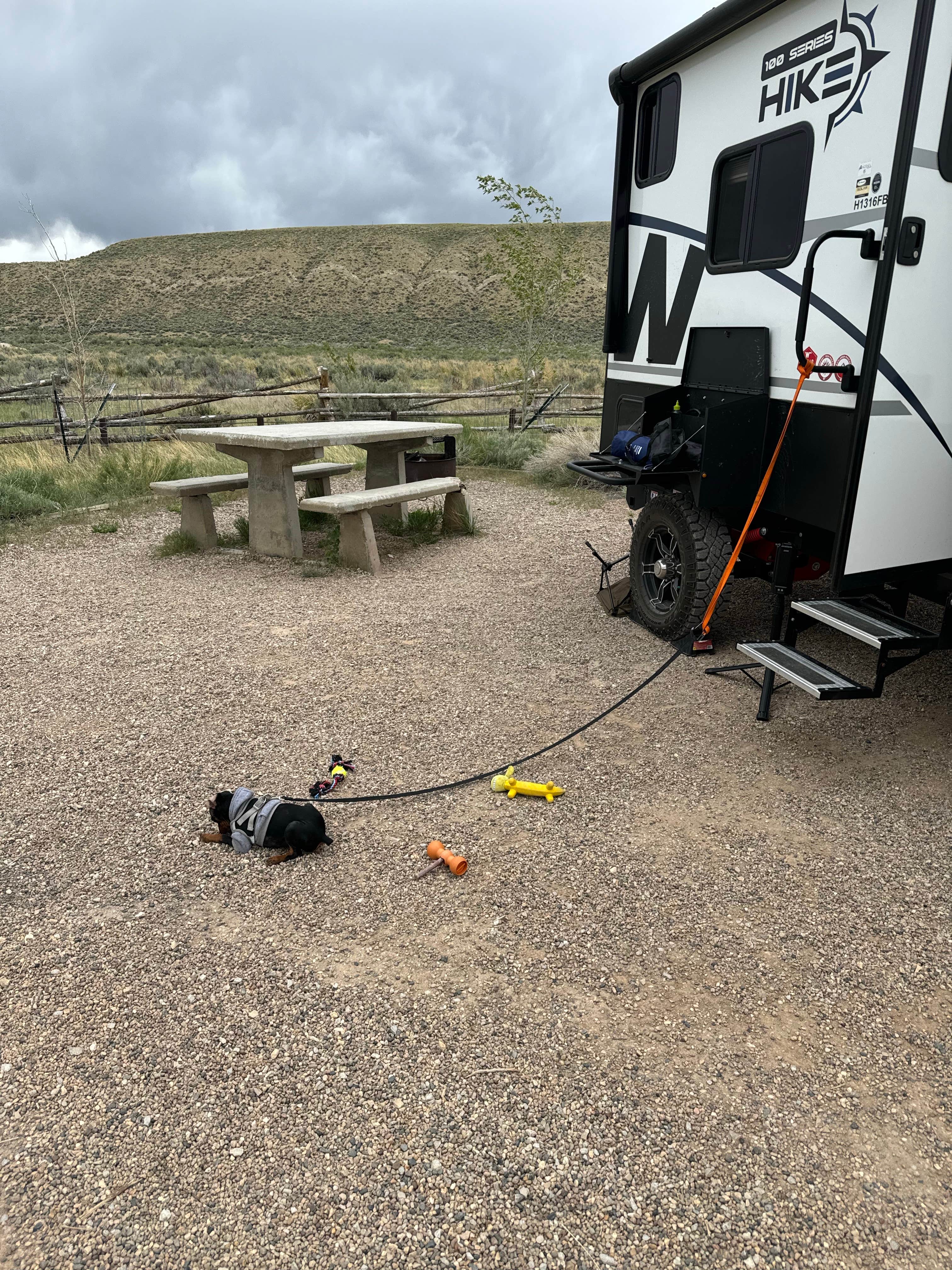 john F.'s photo of rv camping at Dugway Recreation Site near Hanna, WY
