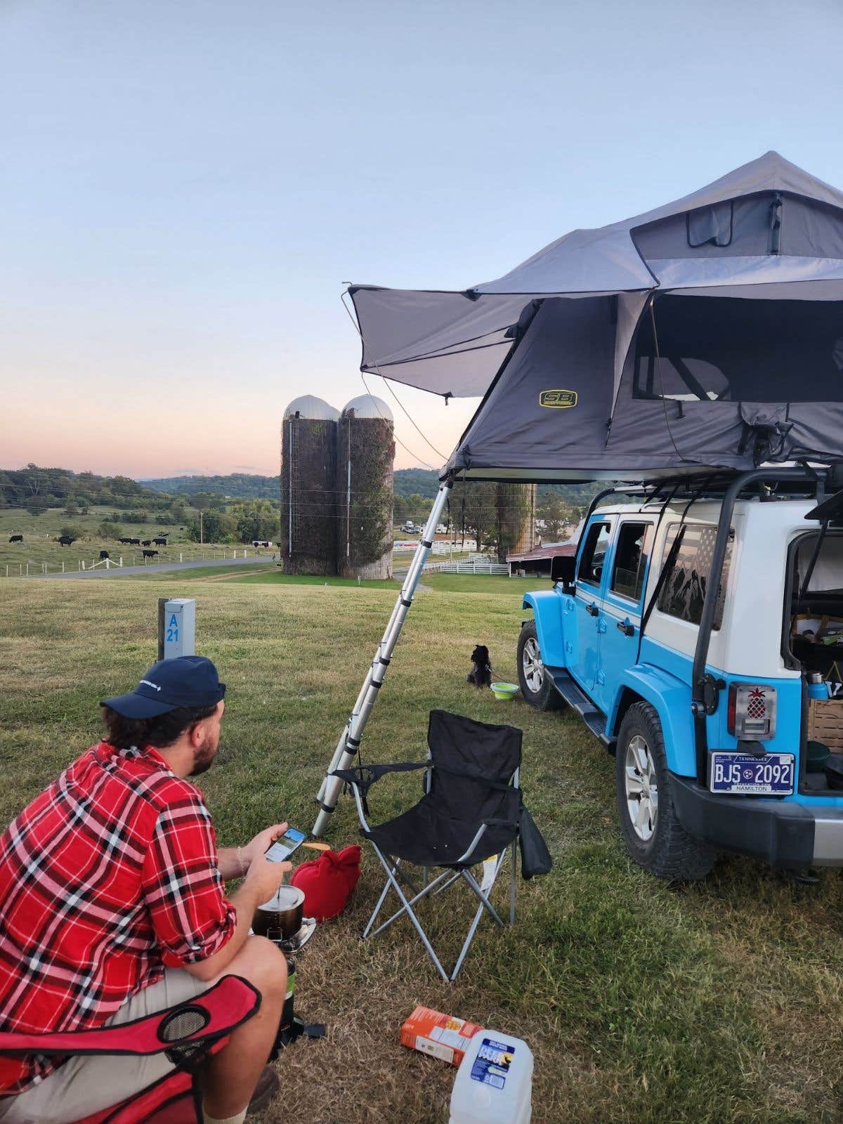 DJody H.'s photo of camping with pets at Dumplin Valley Farm RV Park near Rutledge, TN