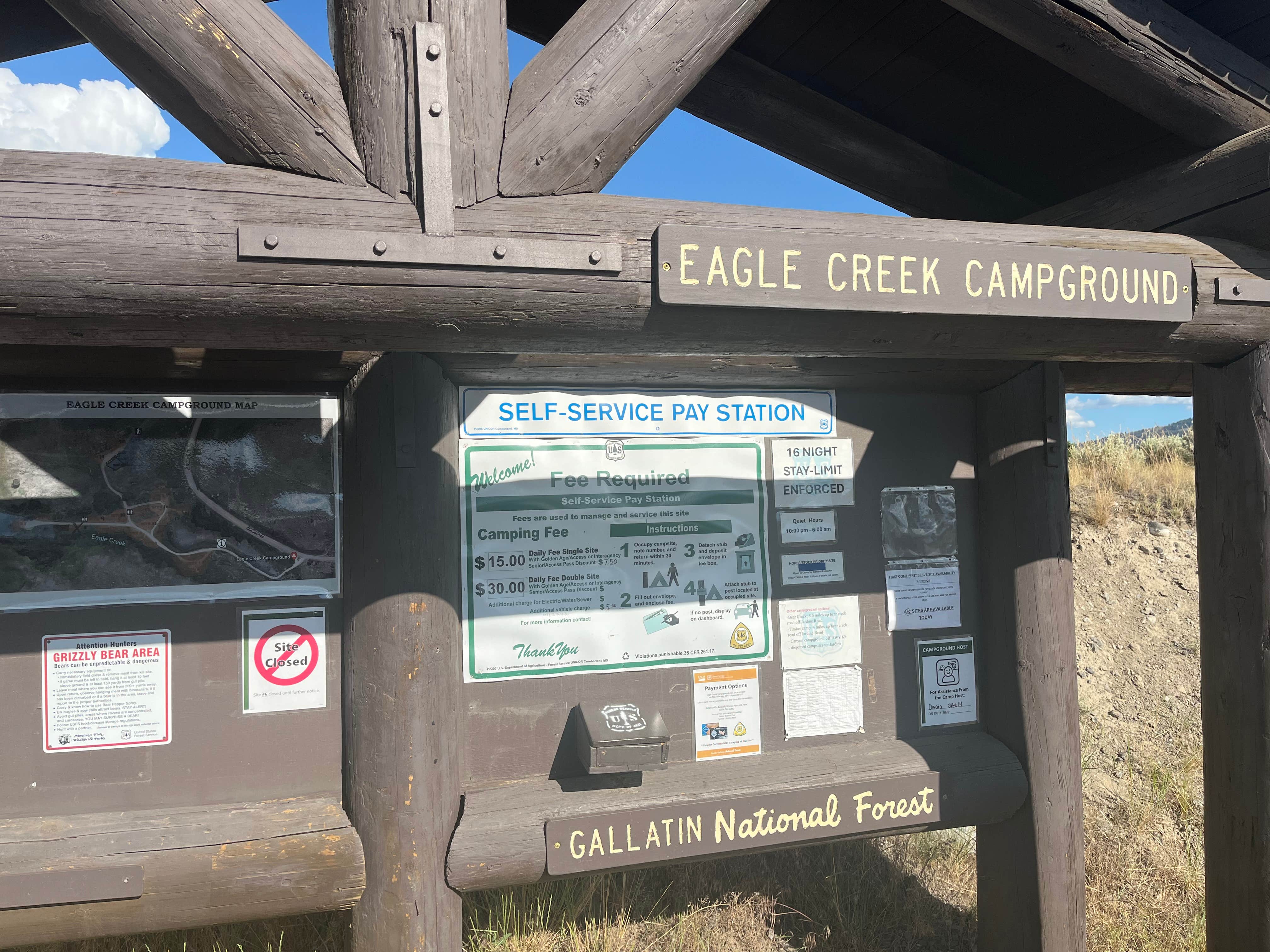 Camping near Mammoth Campground — Yellowstone National Park: Eagle Creek Campground Custer Gallatin National Forest — Custer Gallatin National Forest, Gardiner, Montana