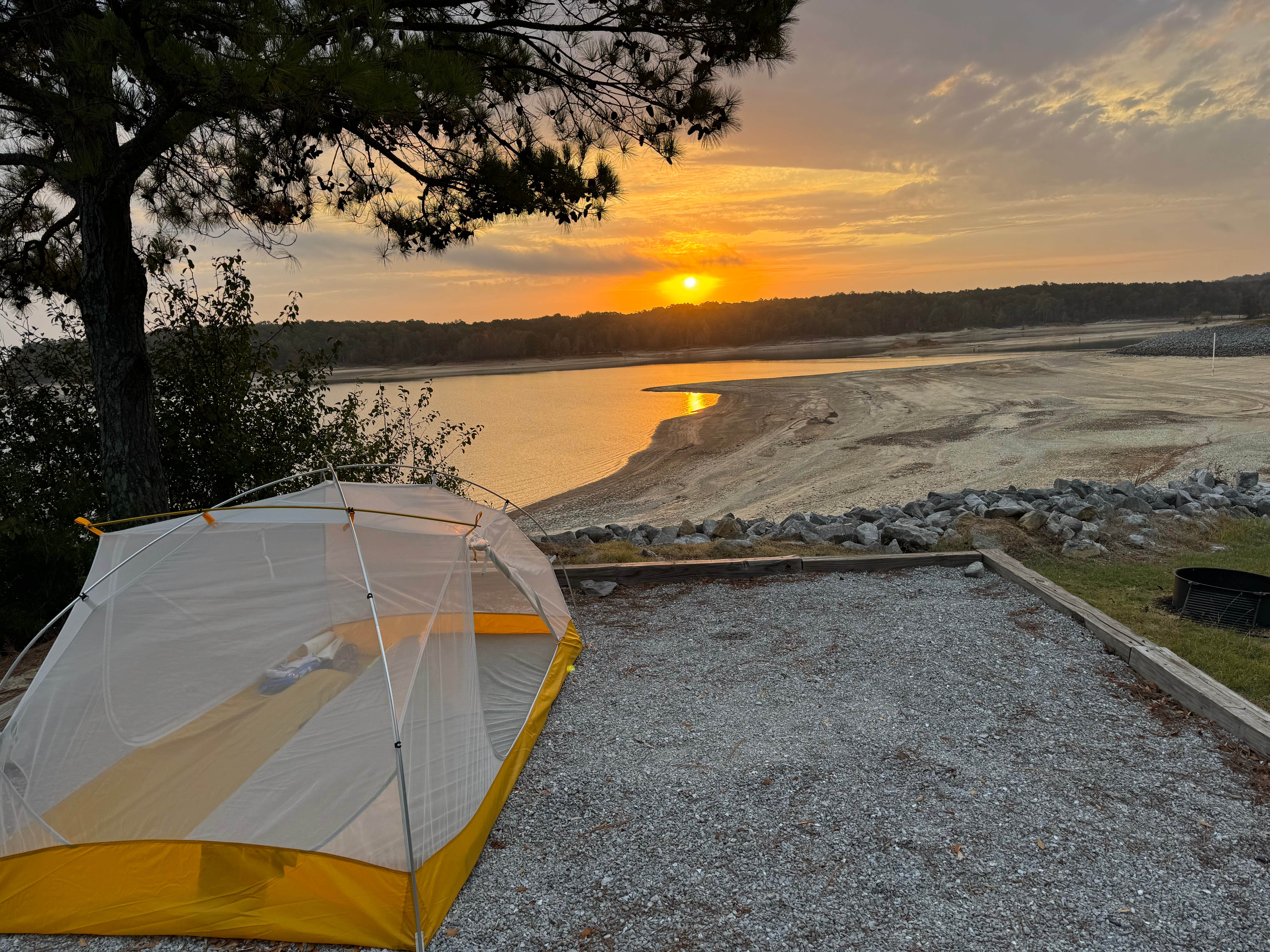 L F.'s photo of tent camping at Eagle Point Primitive Campground in Mississippi