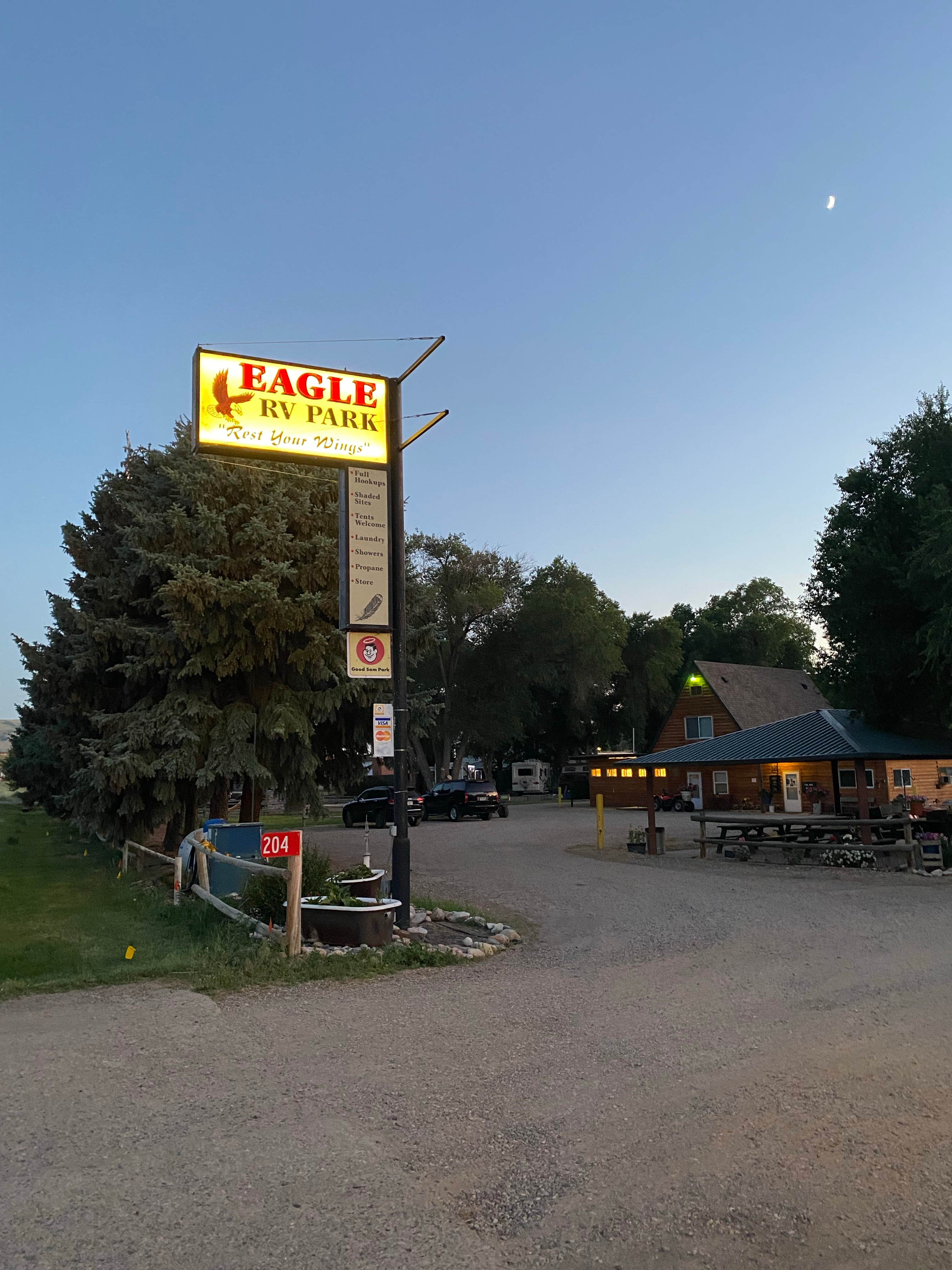 Camper-submitted photo at Eagle RV Park near Ten Sleep, WY