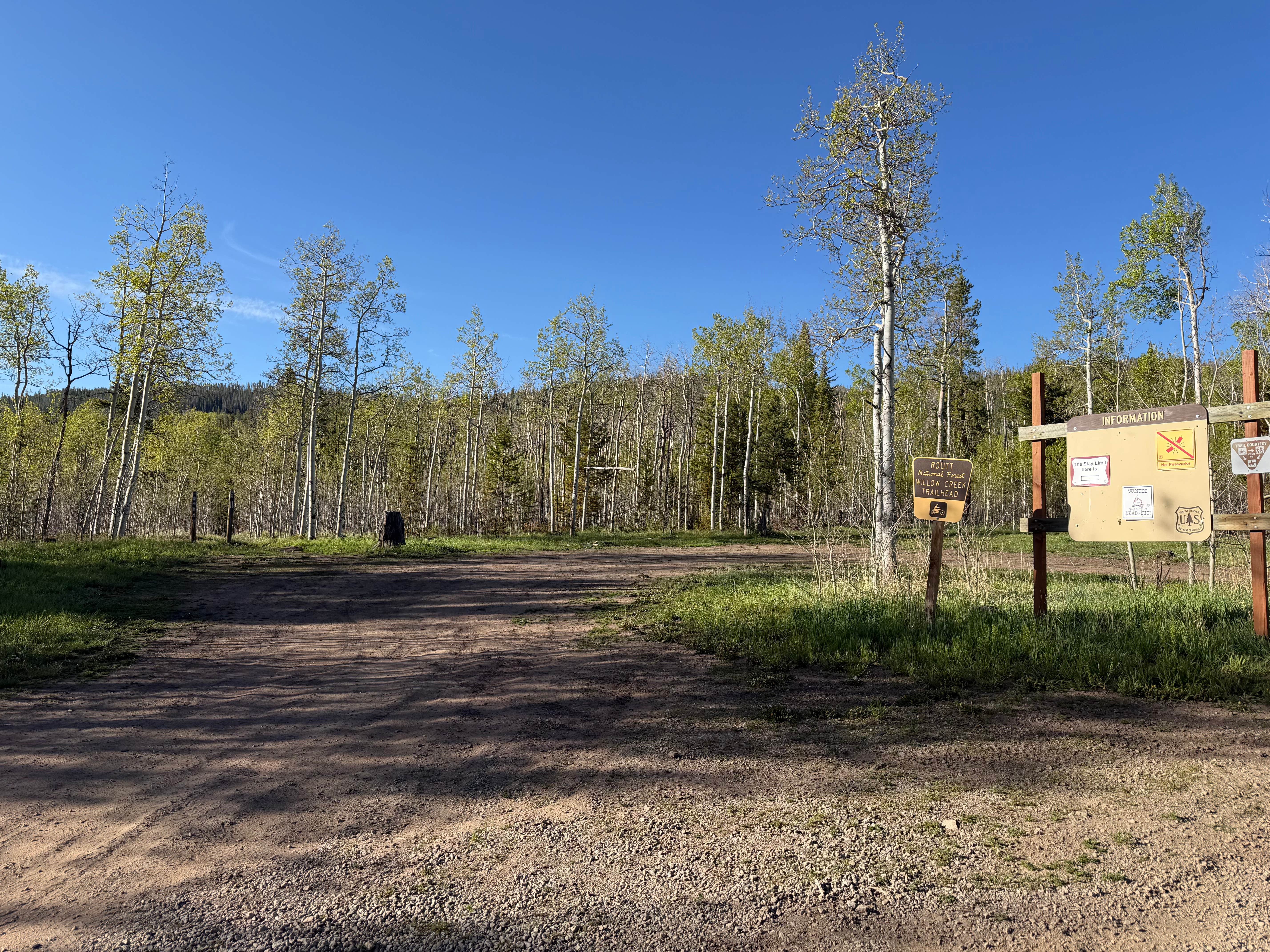 Camper-submitted photo at East Branch Willow Creek near Rand, CO