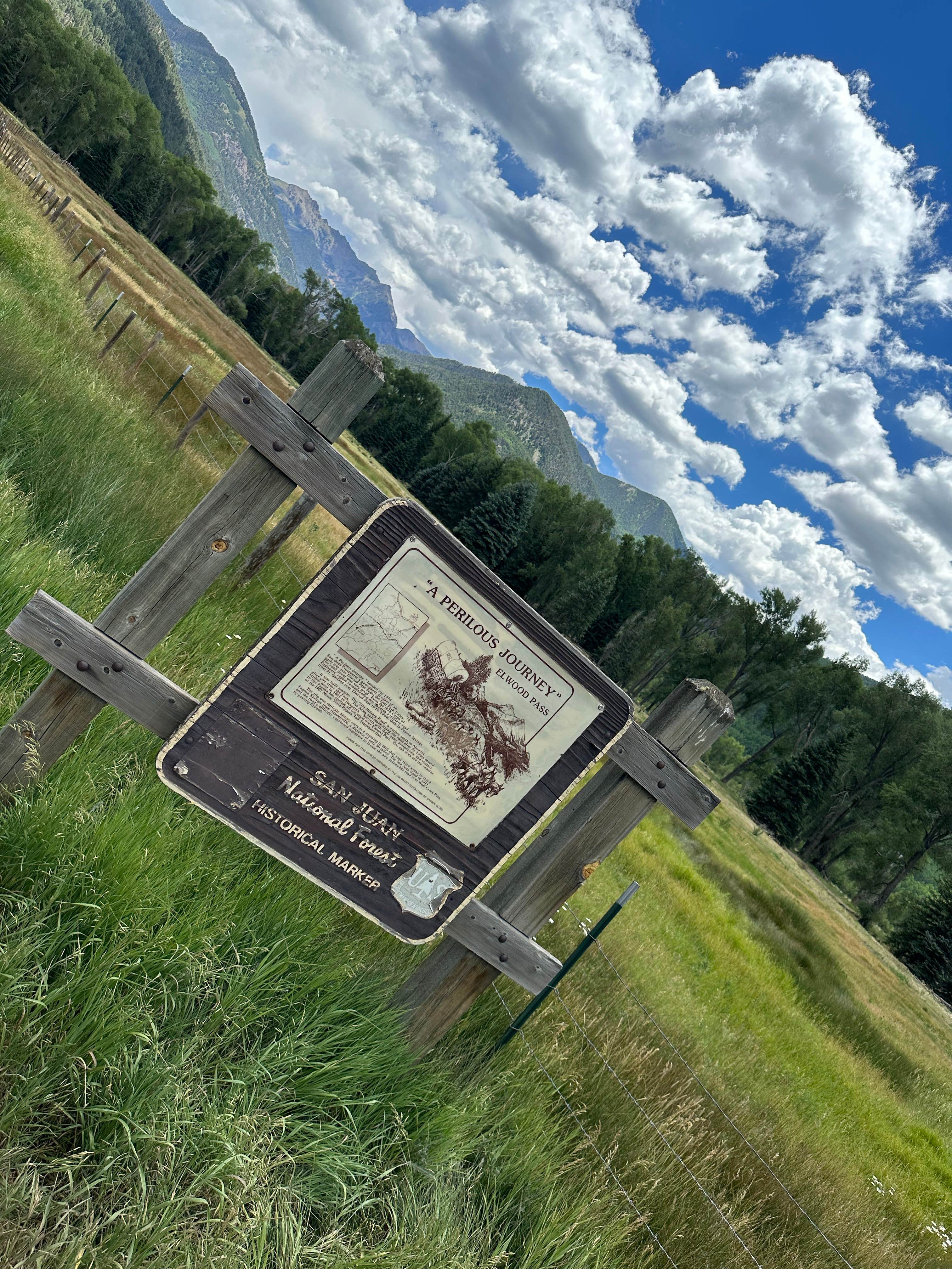 gretchen's photo of a dispersed camping area at East Fork San Juan River, USFS Road 667 - Dispersed Camping near Pagosa Springs, CO