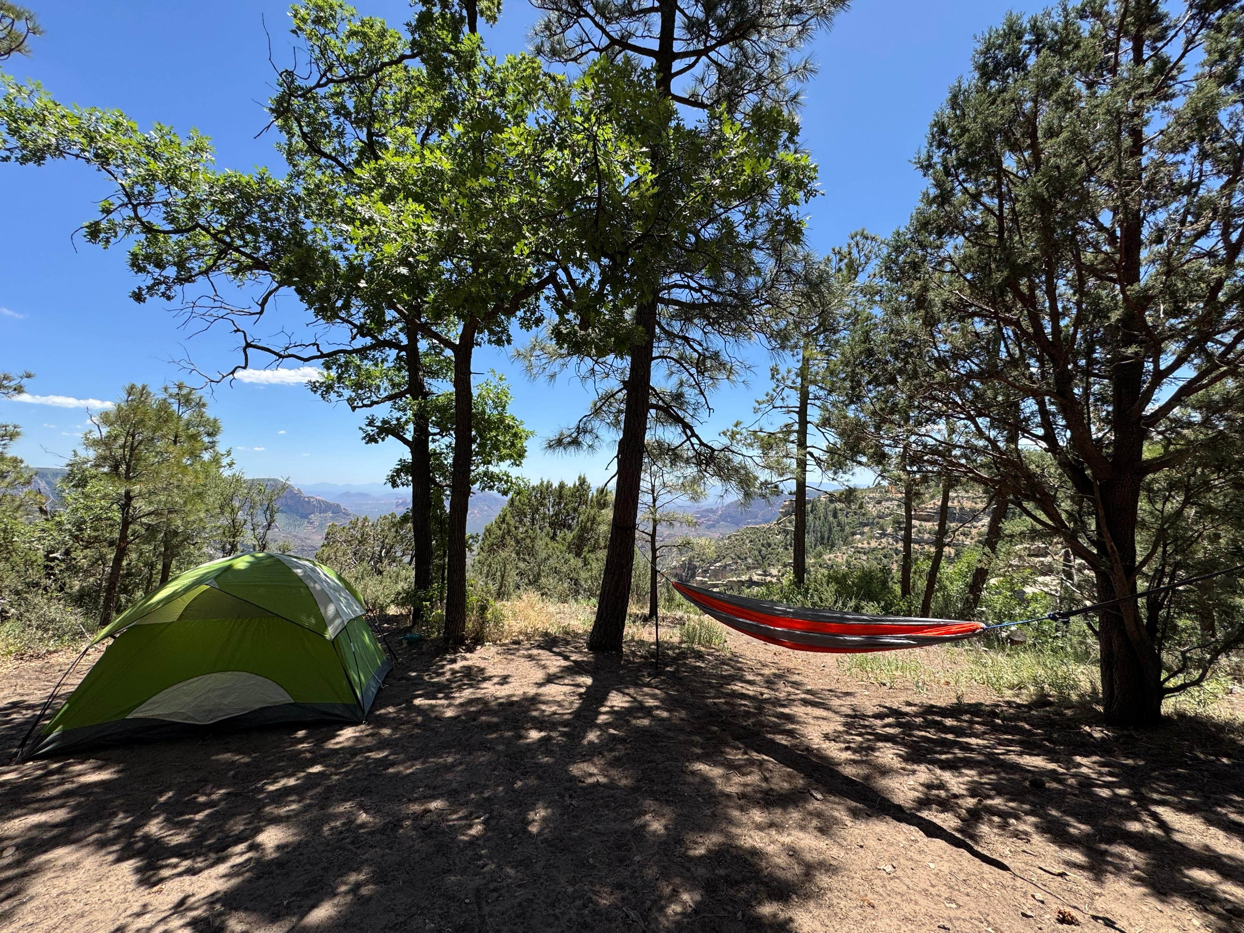 Chris K.'s photo of tent camping at East Pocket in Sedona near Camp Verde, AZ