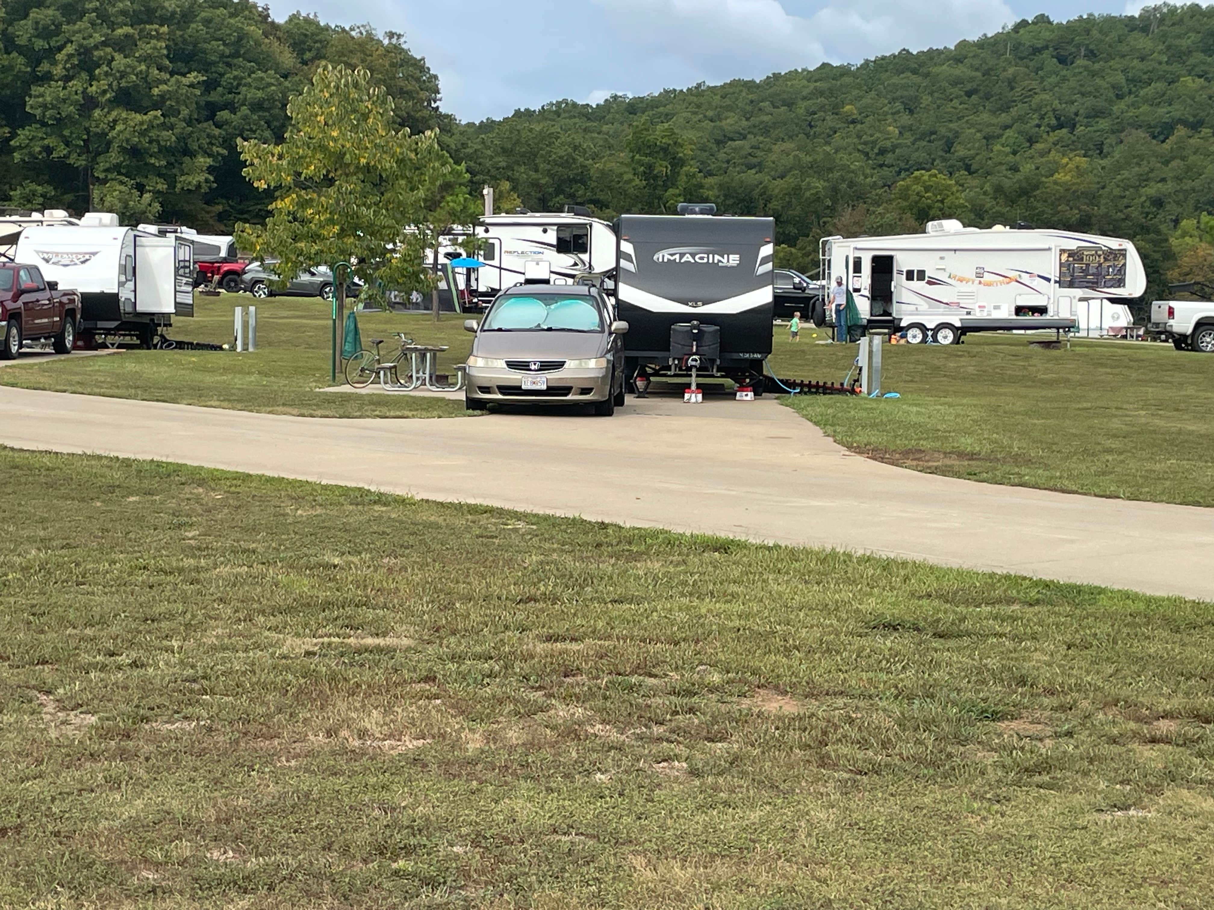 Joel R.'s photo of rv camping at Timbuktu Campground — Echo Bluff State Park near Mark Twain National Forest