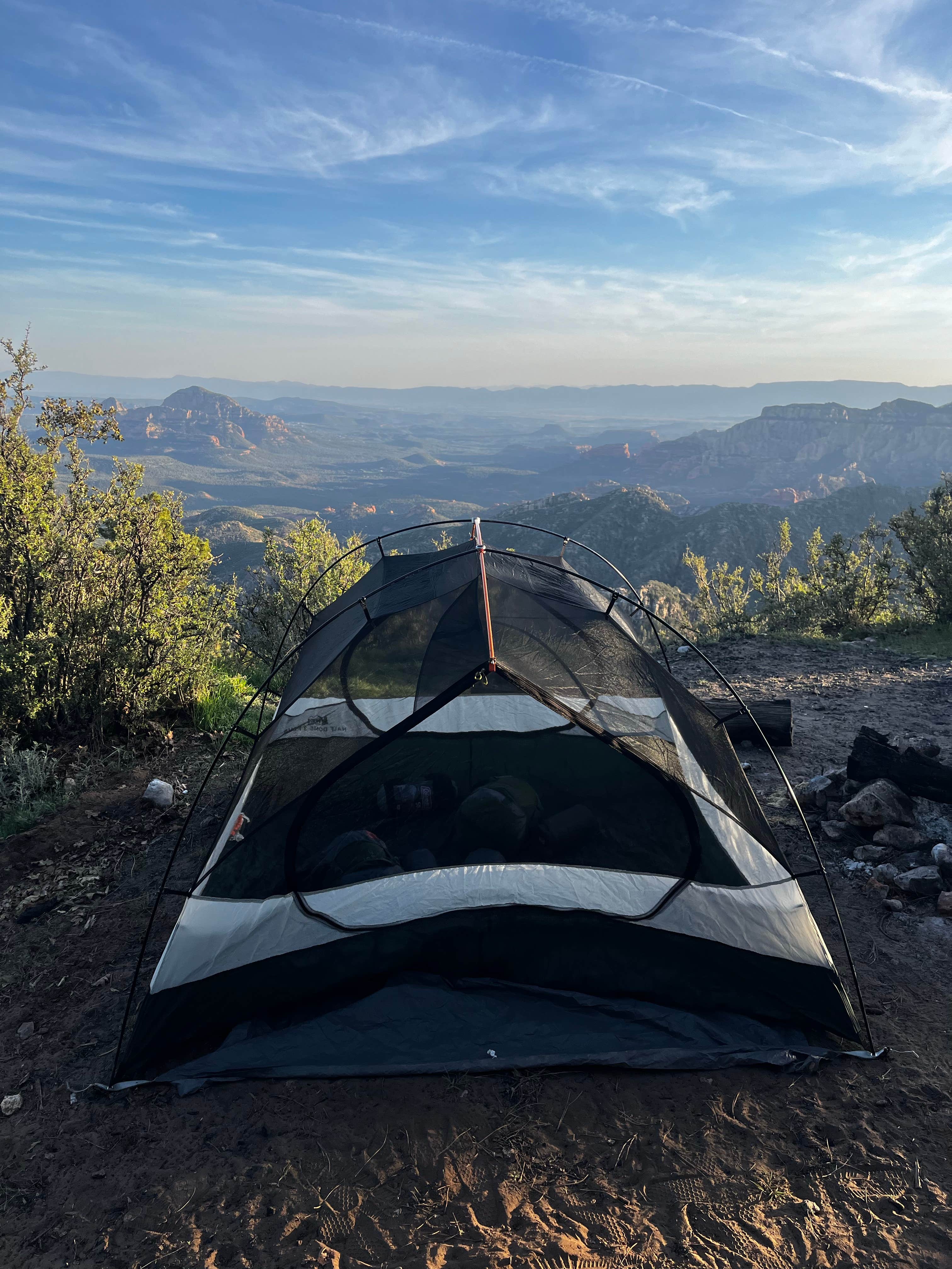 Robert M.'s photo of tent camping at Edge of the World (East Pocket) near Cornville, AZ