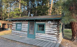Andrea B.'s photo of glamping accommodations at Ekstrom's Stage Station Campground near Seeley Lake, MT