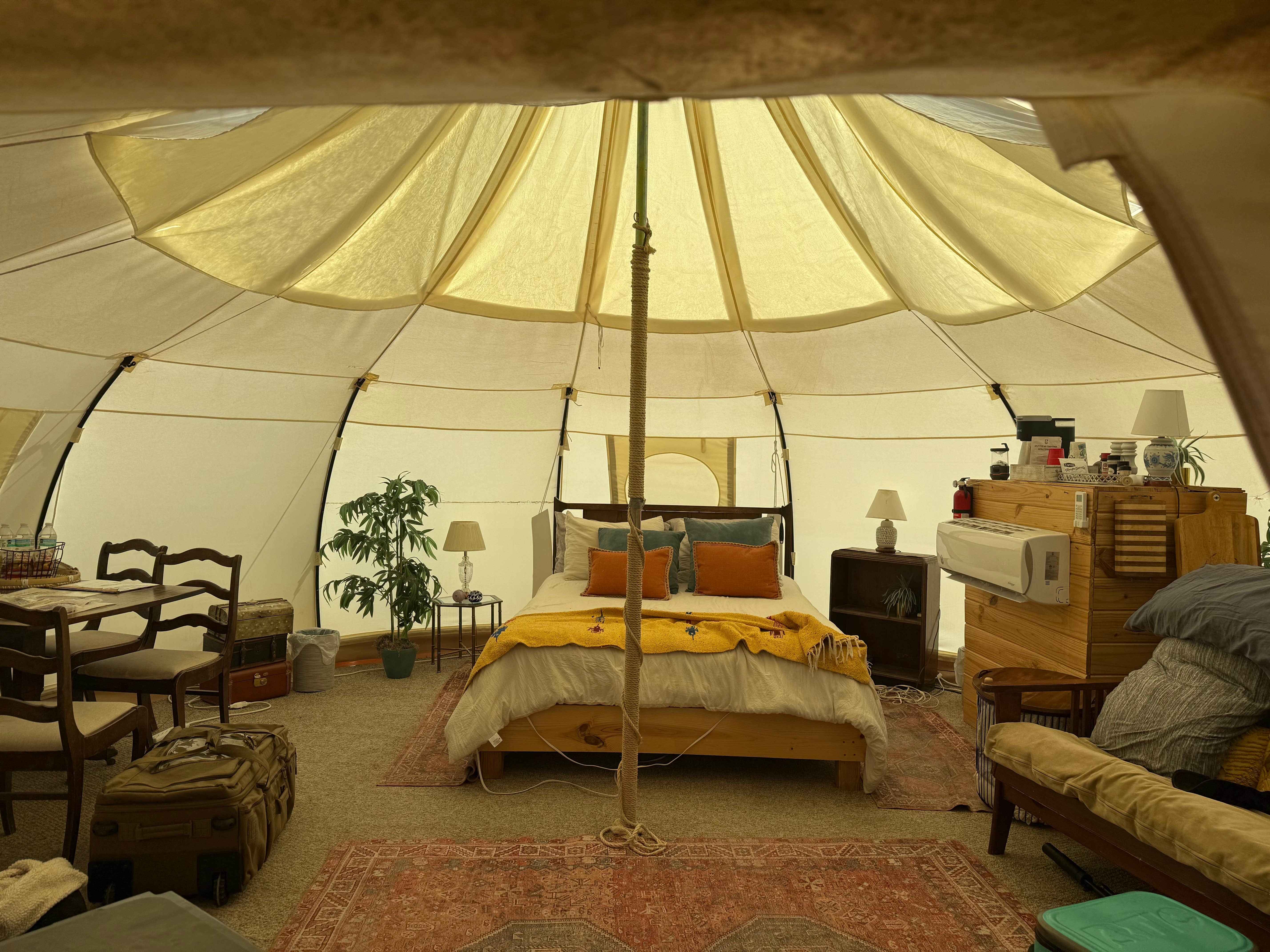 Rachel F.'s photo of glamping accommodations at El Campo Glamping near Timberon, NM