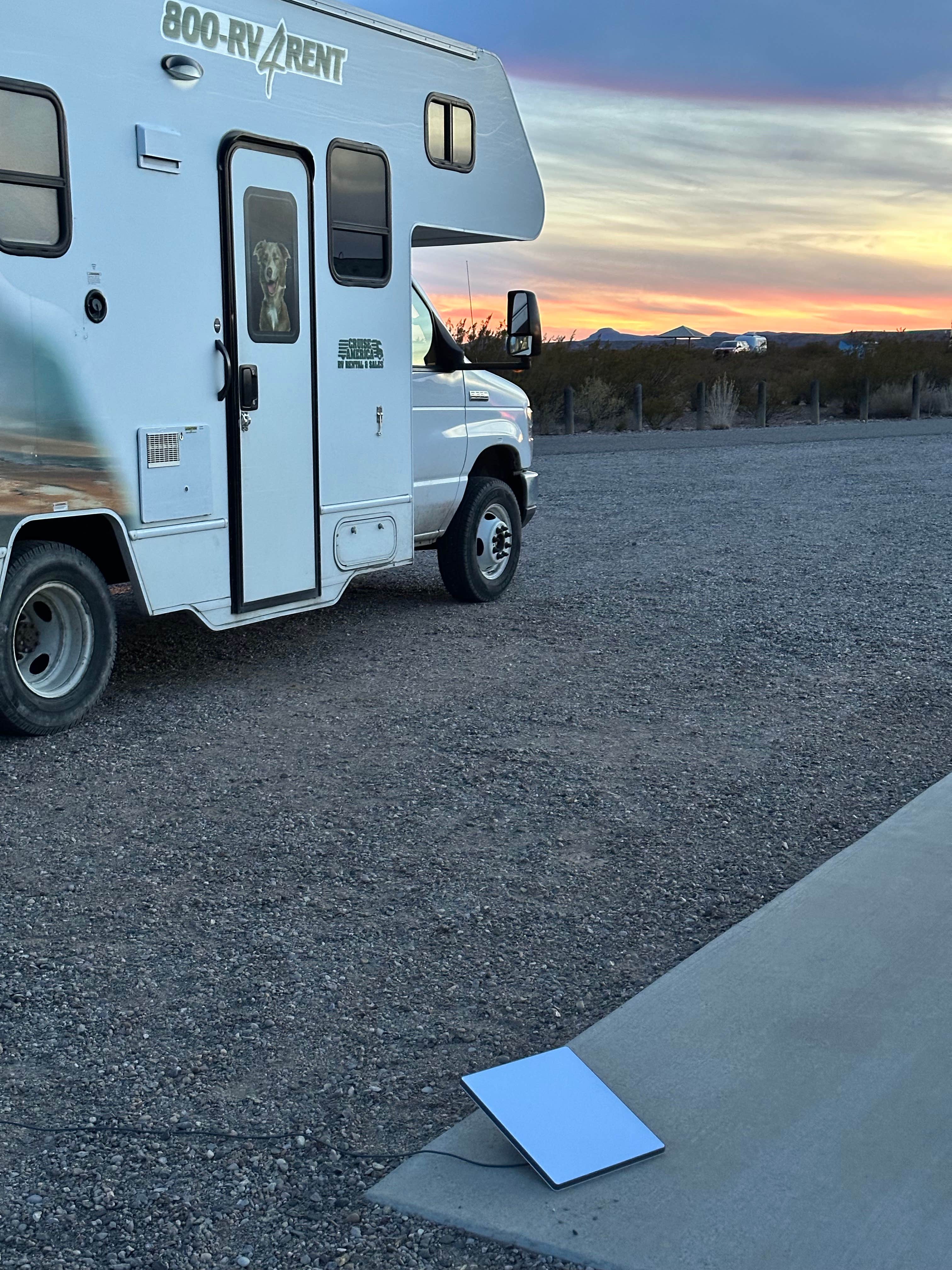 Crystallyn M.'s photo of rv camping at South Monticello Campground — Elephant Butte Lake near Truth or Consequences, NM