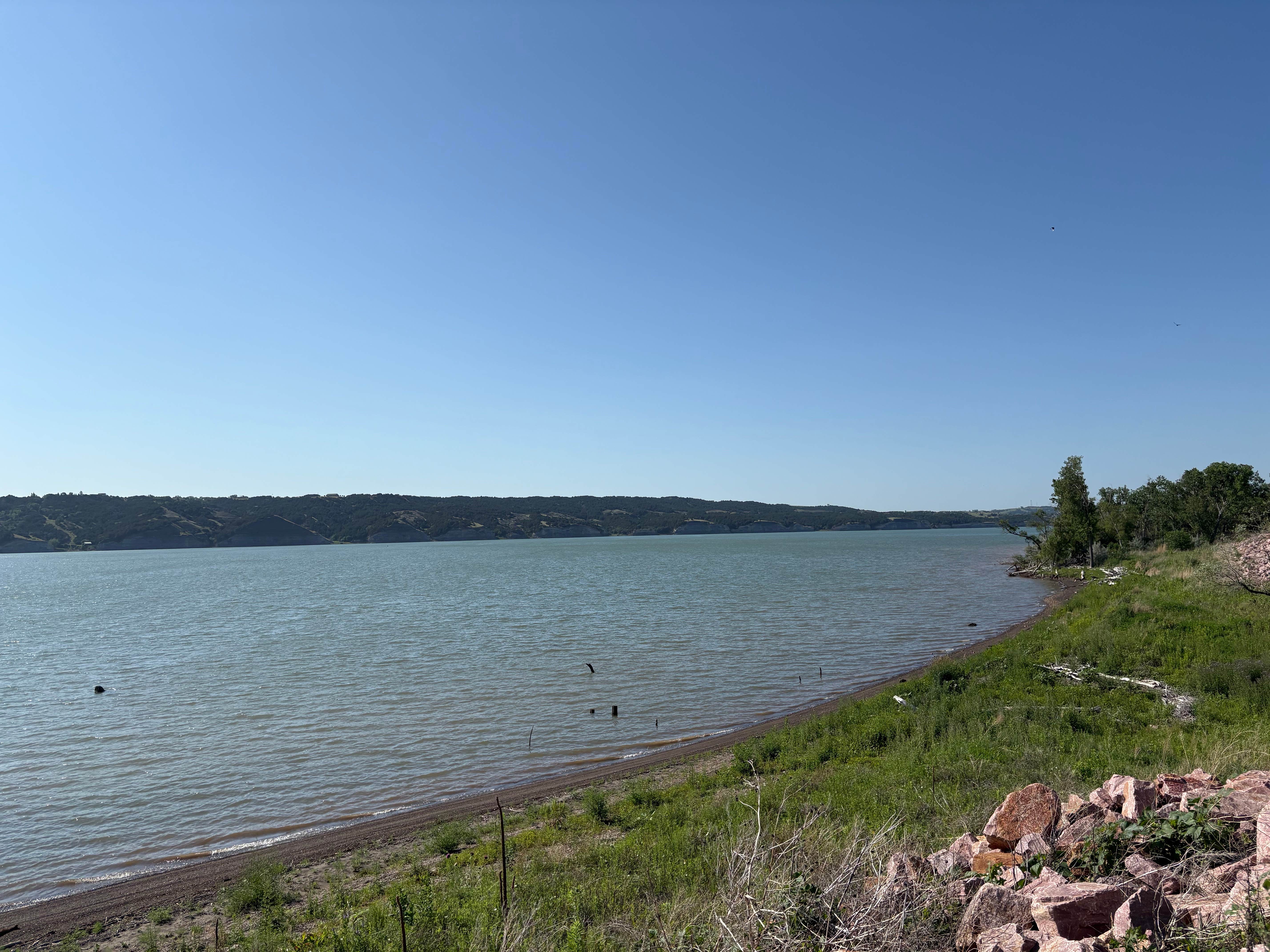 clinton H.'s photo of a dispersed camping area at End Of Shoreline Dispersed near Platte, SD