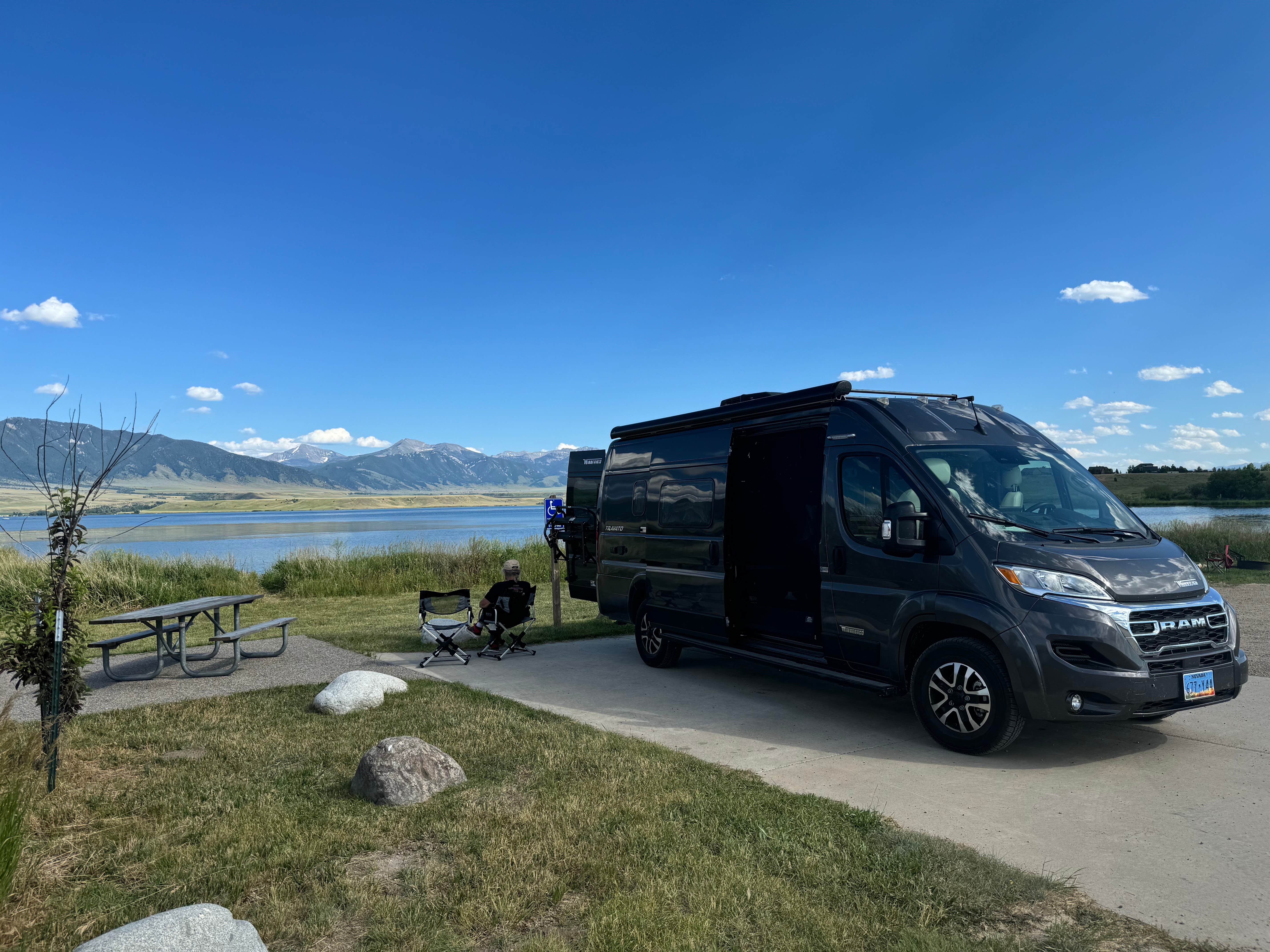 Kelly P.'s photo of rv camping at Ennis Montana FWP near Twin Bridges, MT