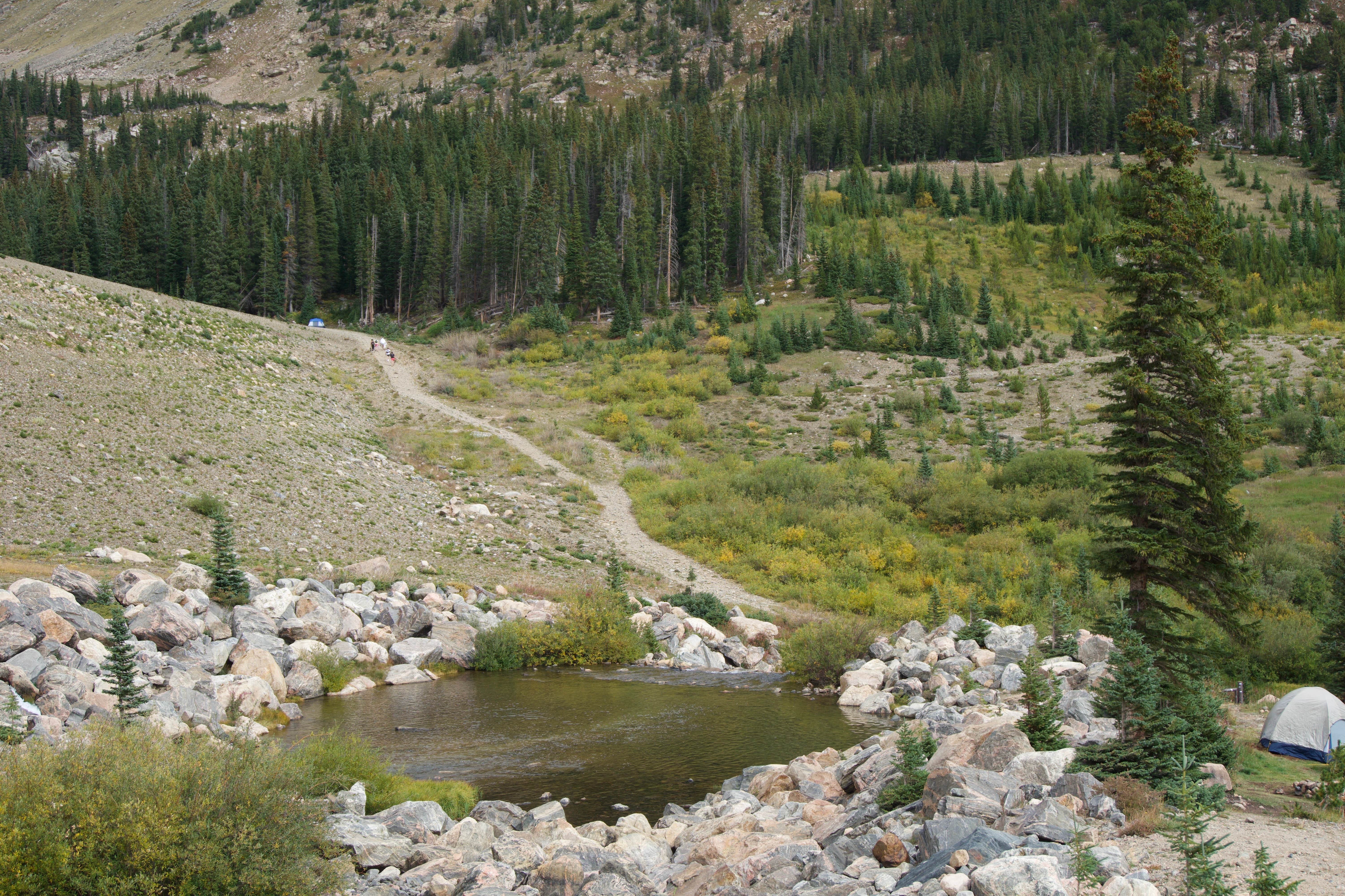 Caite E.'s photo of tent camping at Fall River Reservoir Dispersed Camping Trail near Montezuma, CO