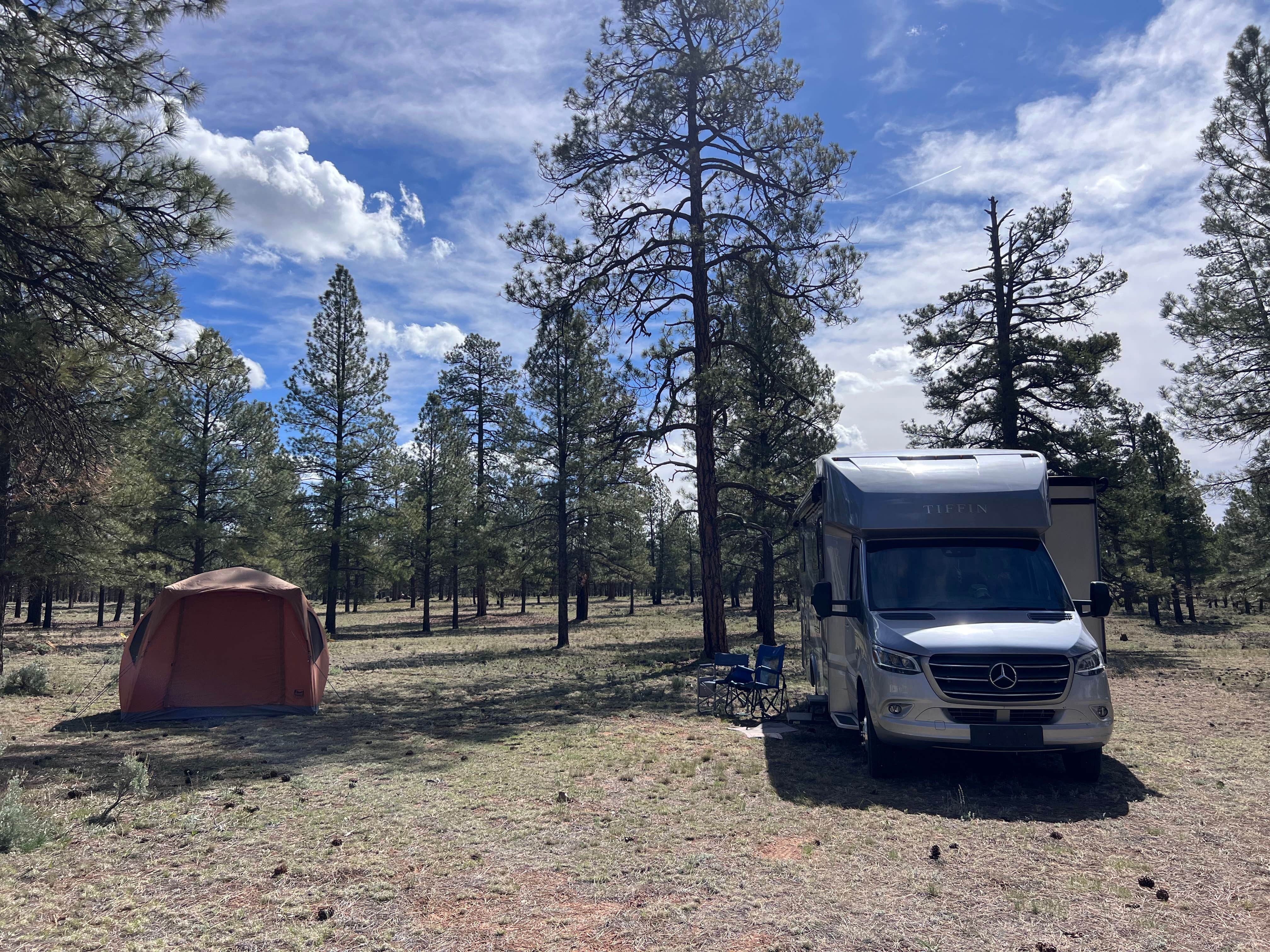 Sue G.'s photo of rv camping at Fire Rd 688 - Dispersed near Grand Canyon National Park
