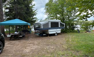 Andy B.'s photo of camping with pets at Fish Creek Pond Campground near Tupper Lake, NY