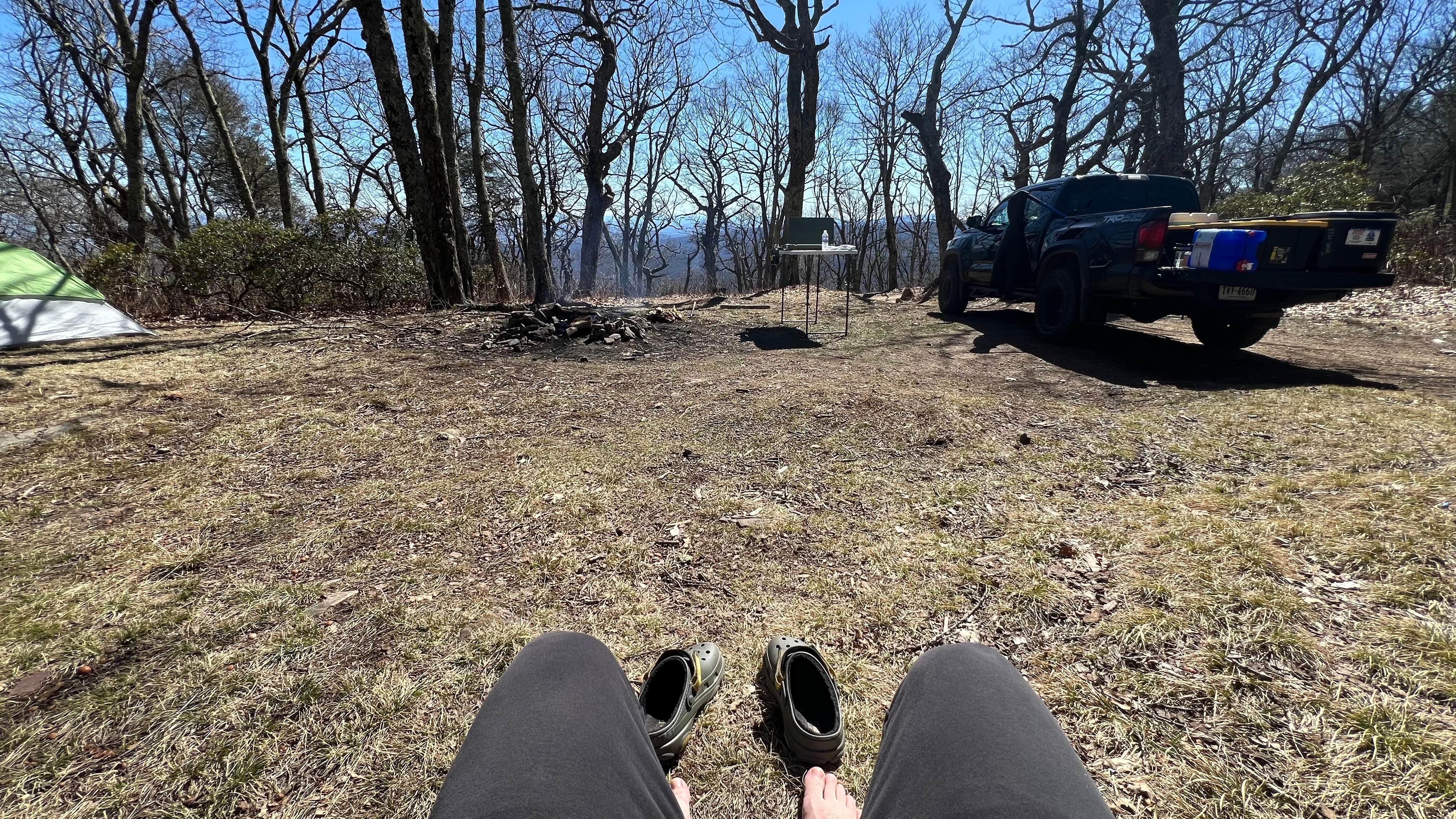 Waseem H.'s photo of a dispersed camping area at Flagpole Knob near Port Republic, VA