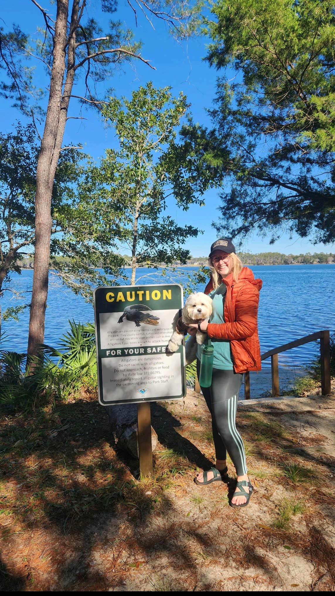 Peaches E.'s photo of camping with pets at Fred Gannon Rocky Bayou State Park Campground near Crestview, FL