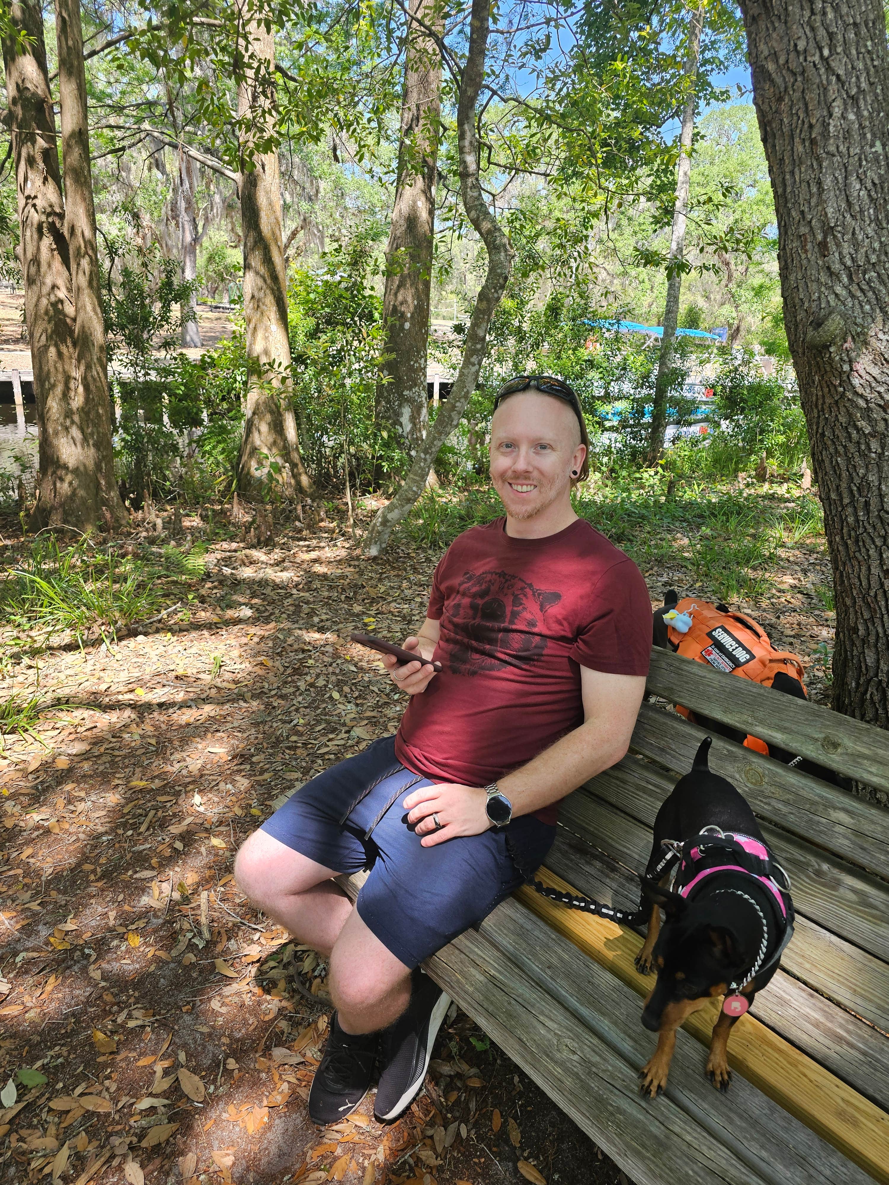 Dwayne J.'s photo of camping with pets at Lake Griffin State Park Campground near Ocklawaha, FL