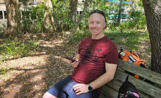 Dwayne J.'s photo of camping with pets at Lake Griffin State Park Campground near Mount Dora, FL