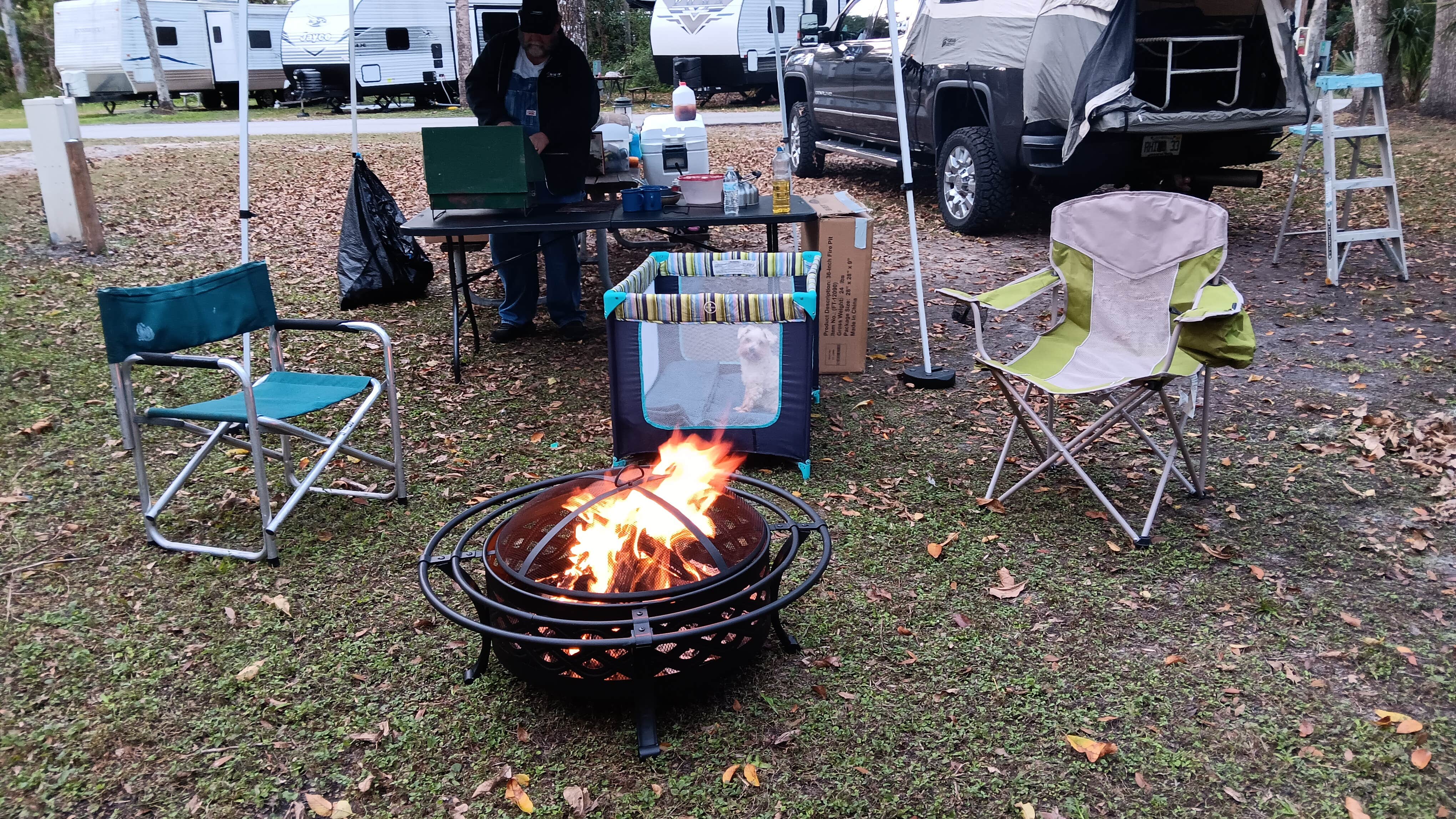 Tammy G.'s photo of camping with pets at Manatee Hammock Campground near Cape Canaveral, FL