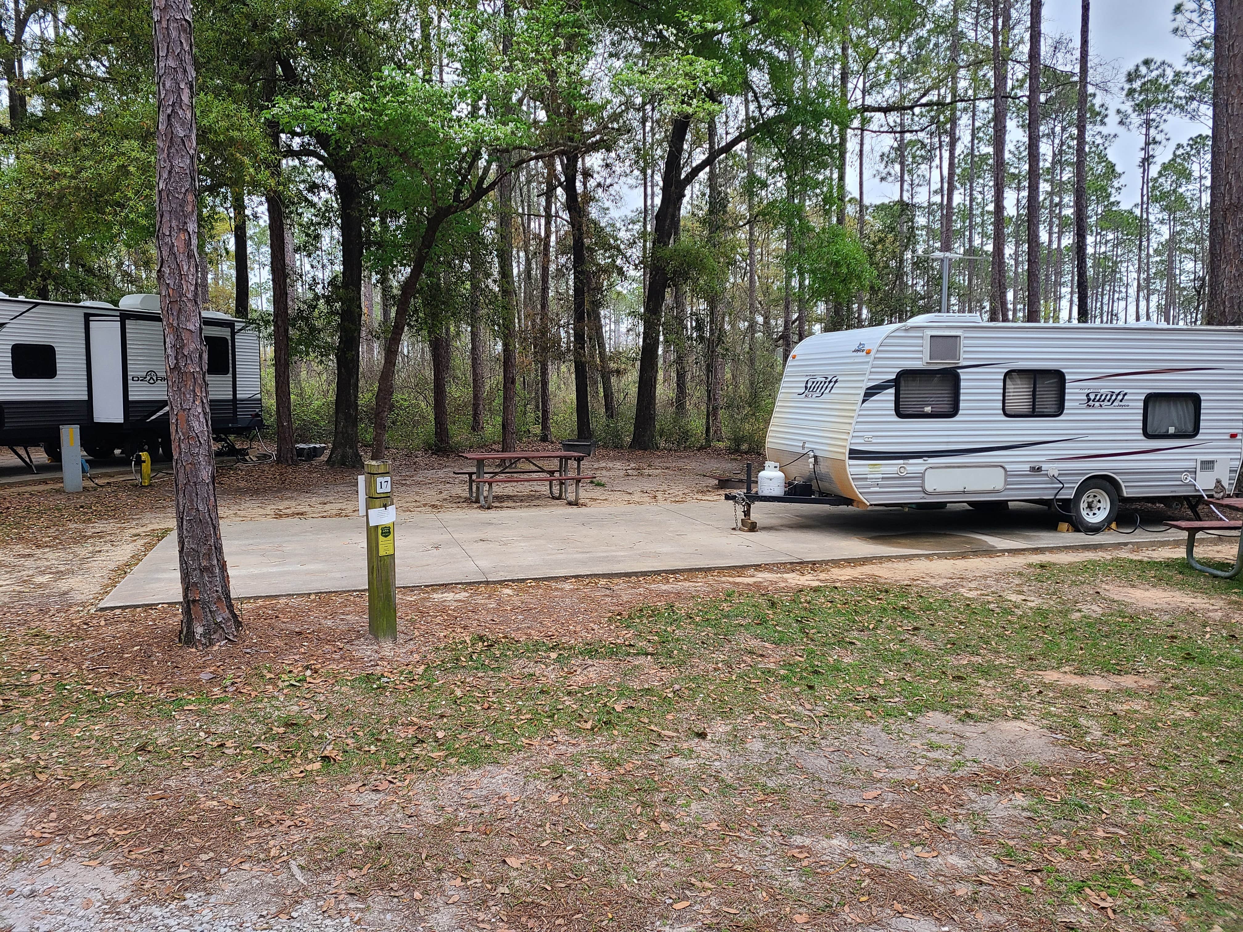 Eric R.'s photo of rv camping at Sand Pond Campground — Pine Log State Forest near Ponce de Leon, FL