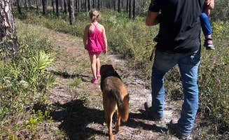 Brianna B.'s photo of camping with pets at Sand Pond Campground — Pine Log State Forest near Panama City Beach, FL