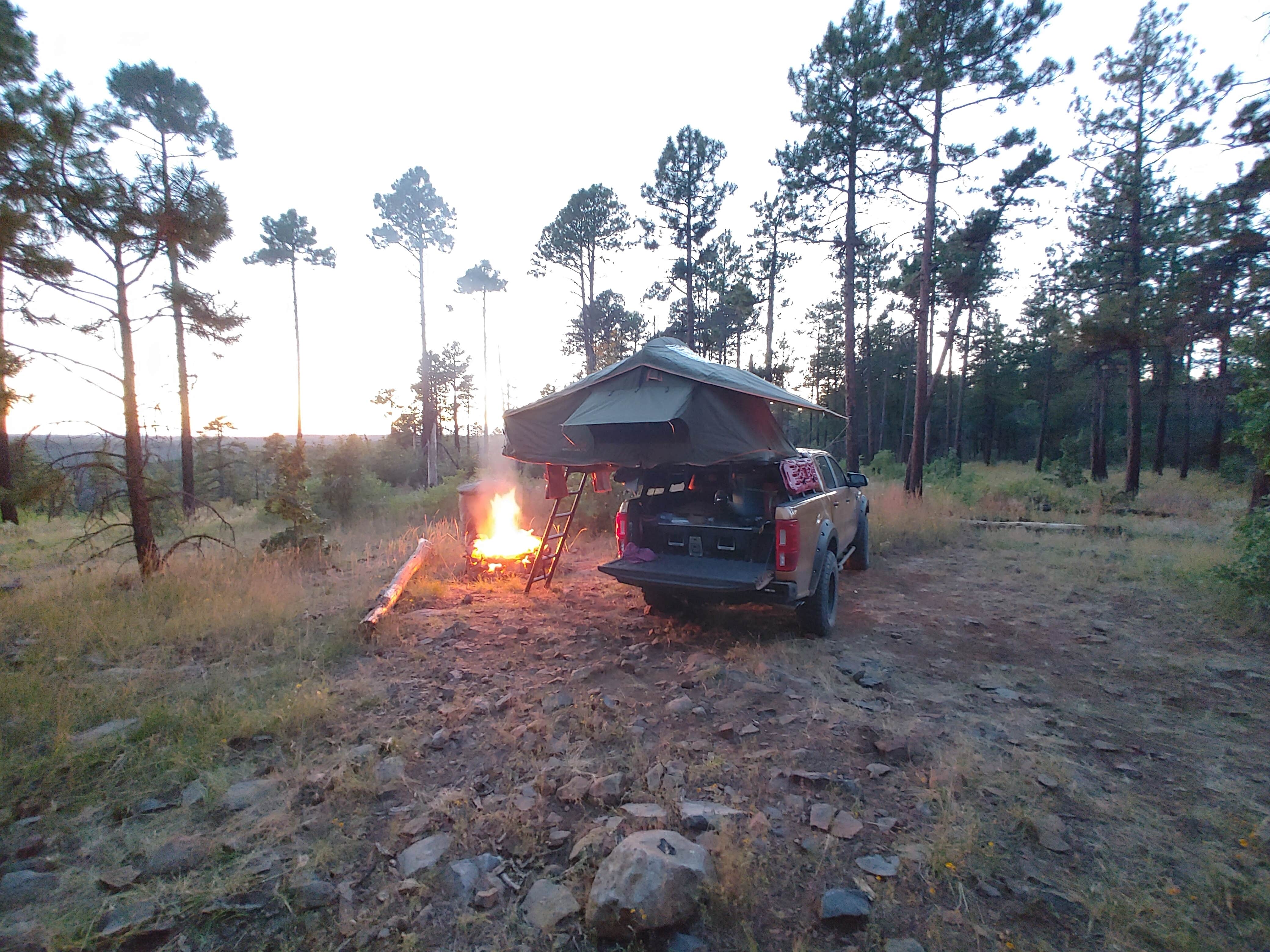 Ben W.'s photo of tent camping at Forest Road 535 near Camp Verde, AZ