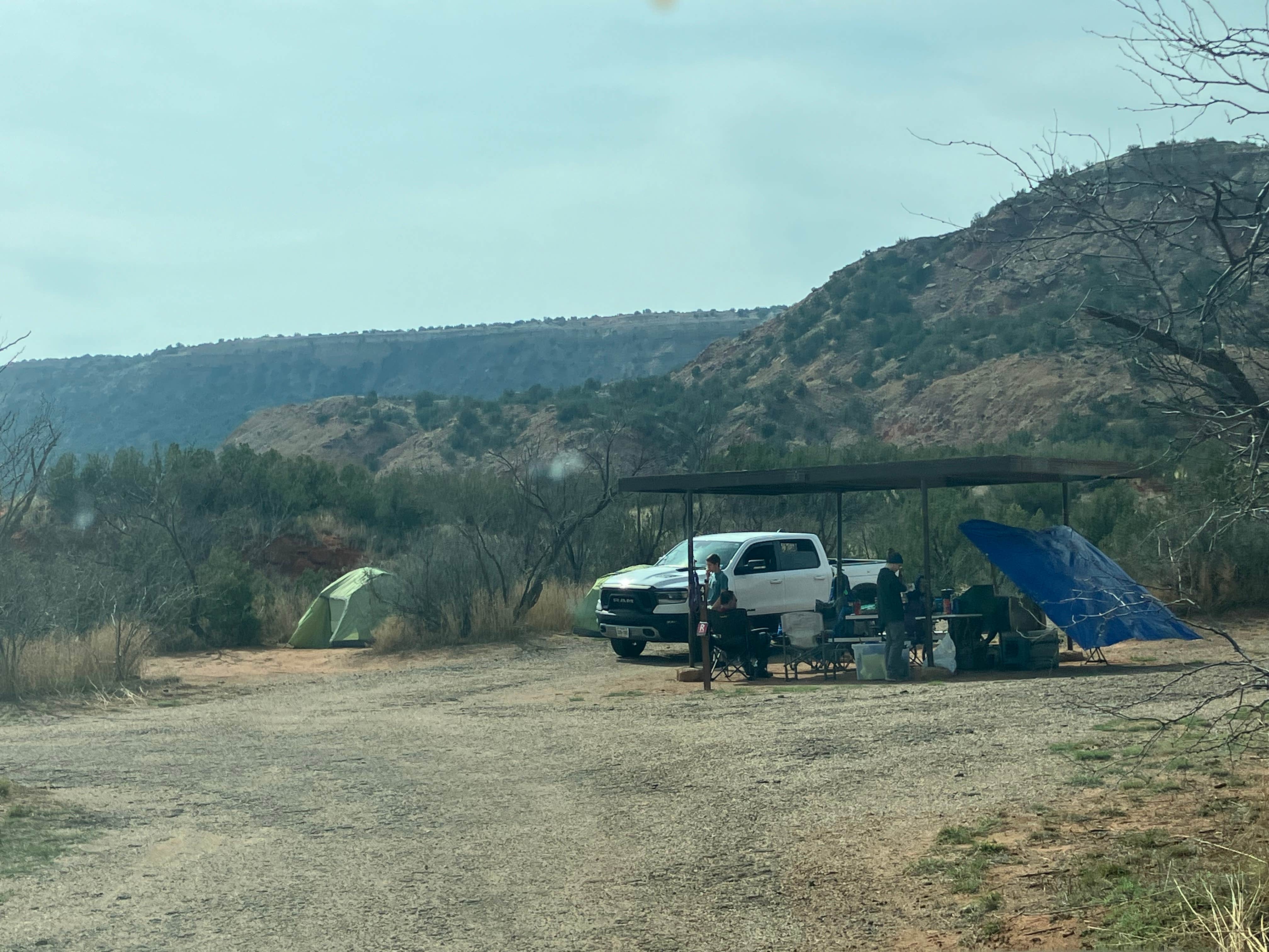 Roger W.'s photo of tent camping at Fortress Cliff Primitive — Palo Duro Canyon State Park in Texas