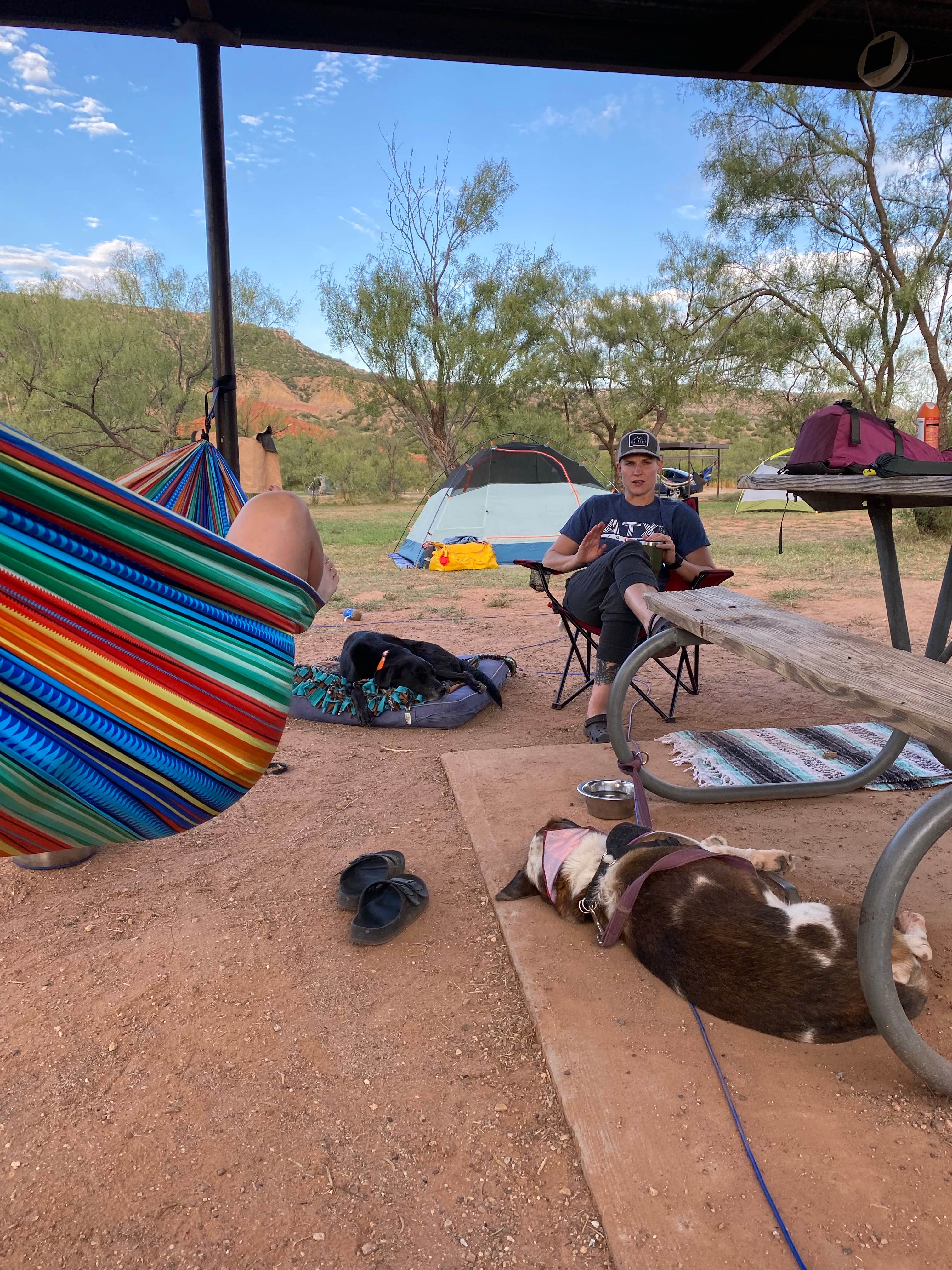 Elise A.'s photo of tent camping at Fortress Cliff Primitive — Palo Duro Canyon State Park near Amarillo, TX