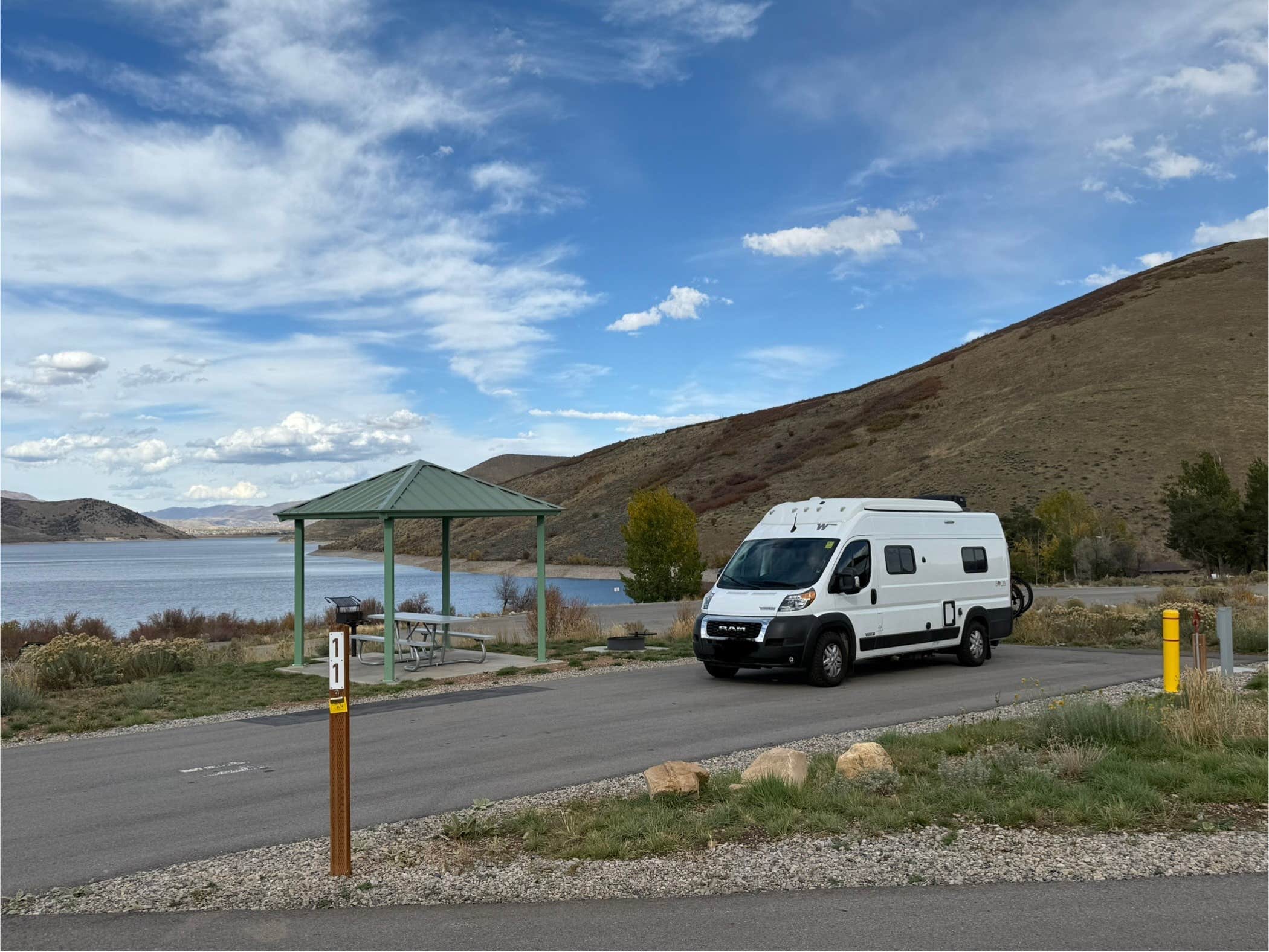 Kim G.'s photo of rv camping at Fox Den Campground — Deer Creek State Park near Springville, UT