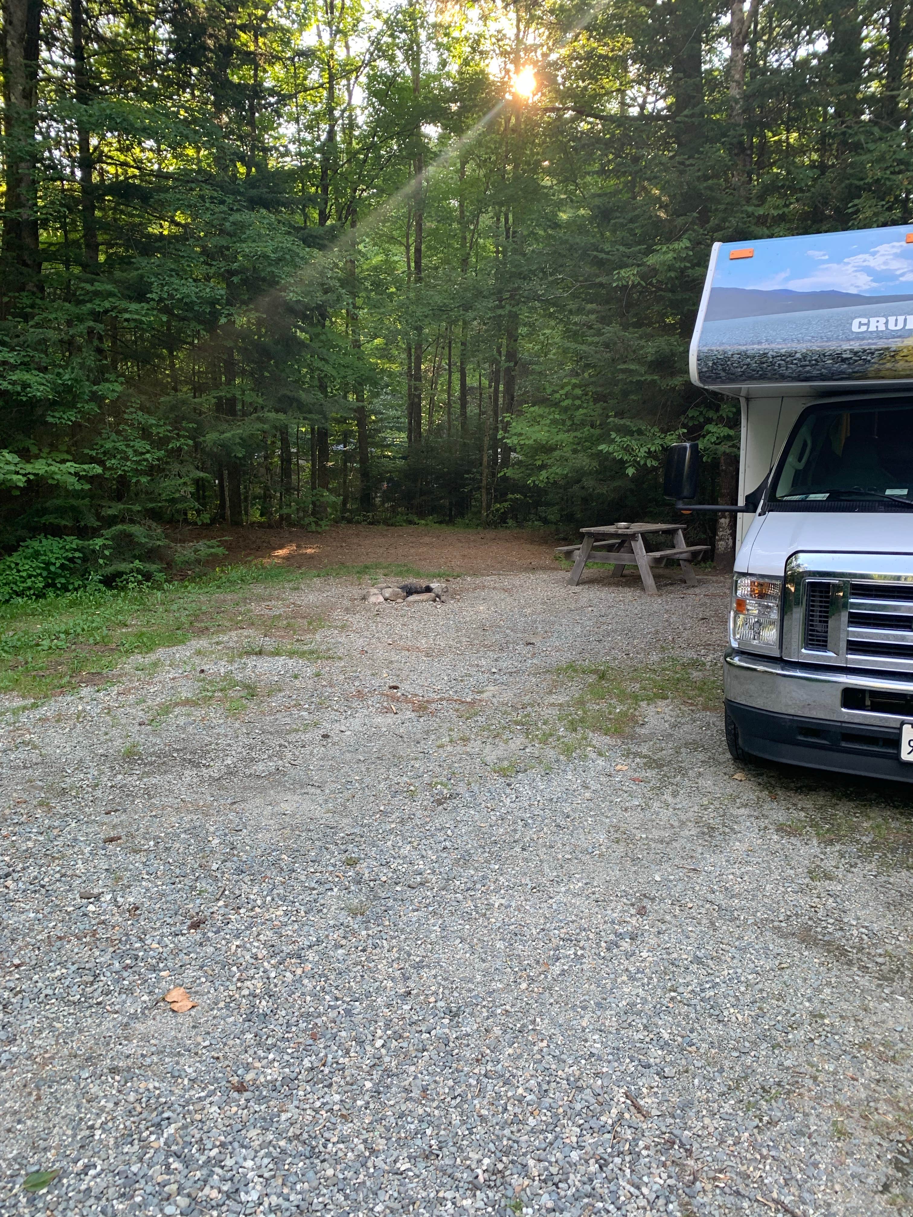 Katie's photo of rv camping at Fransted Family Campground near Lincoln, NH